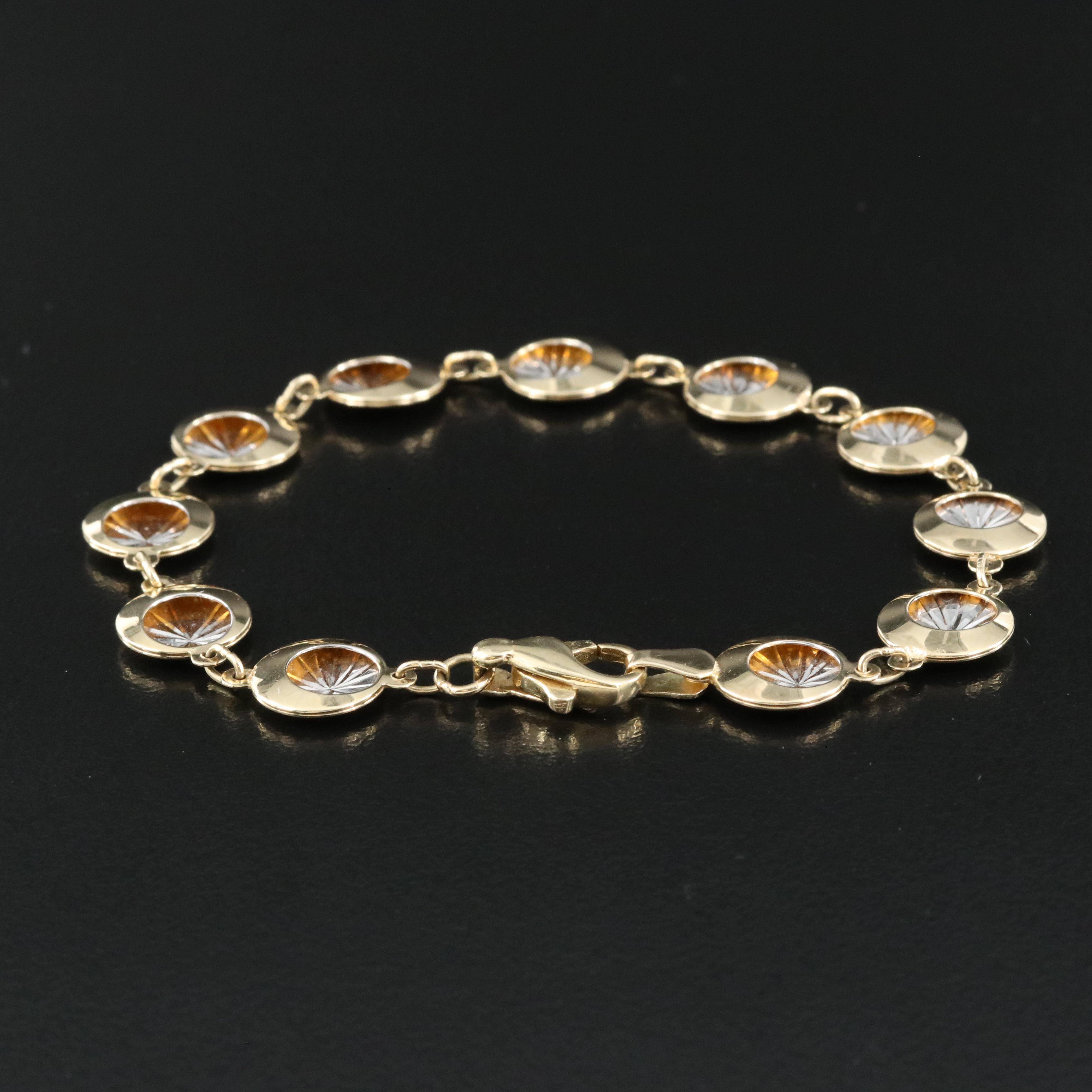 14K Starburst Bracelet