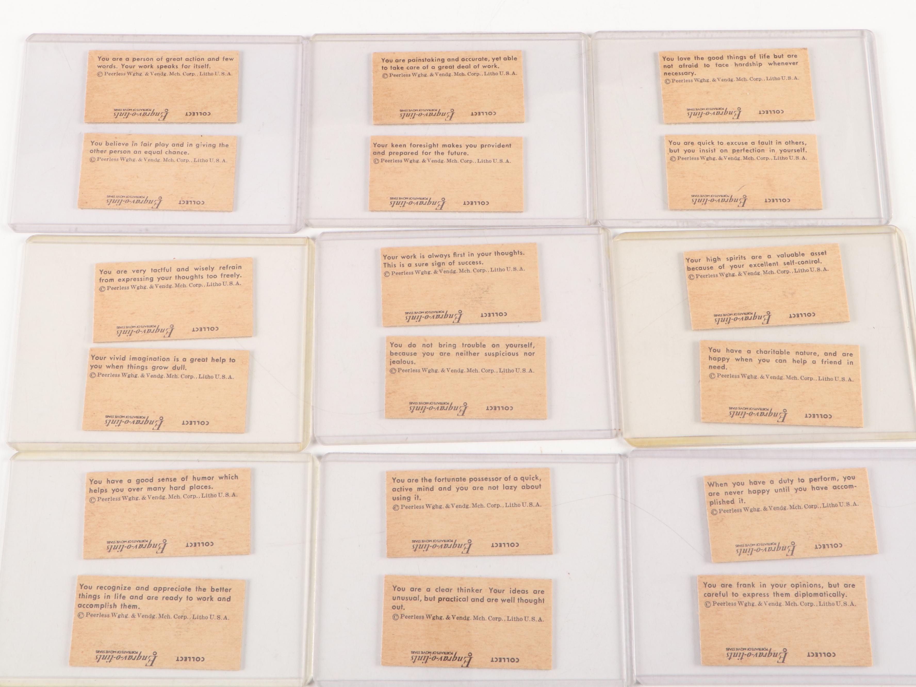 1947–1950 Peerless Scales Hollywood Cards with Lucille Ball and More