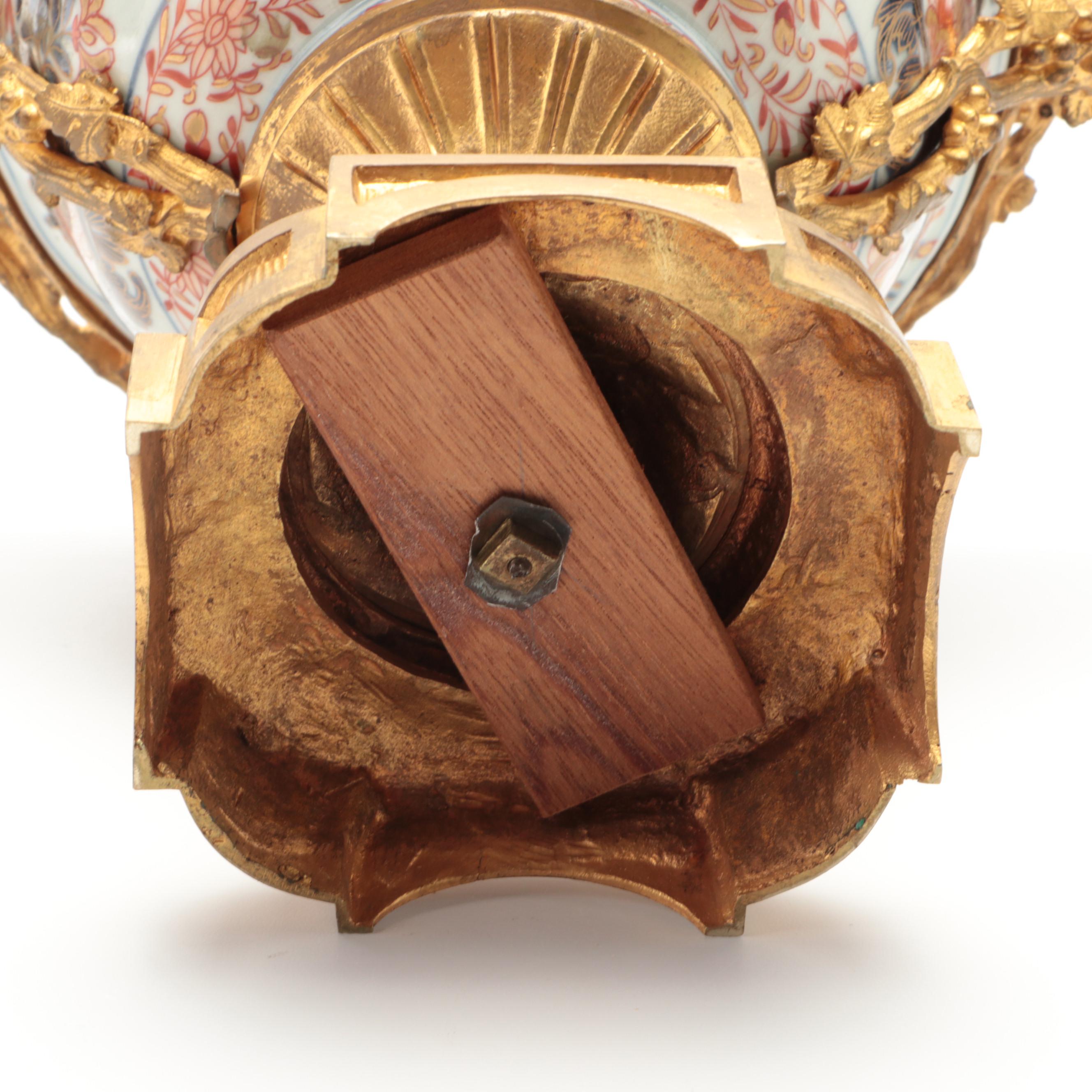 Japanese Imari Export Porcelain Bowl with French Ormolu Mount, 19th Century