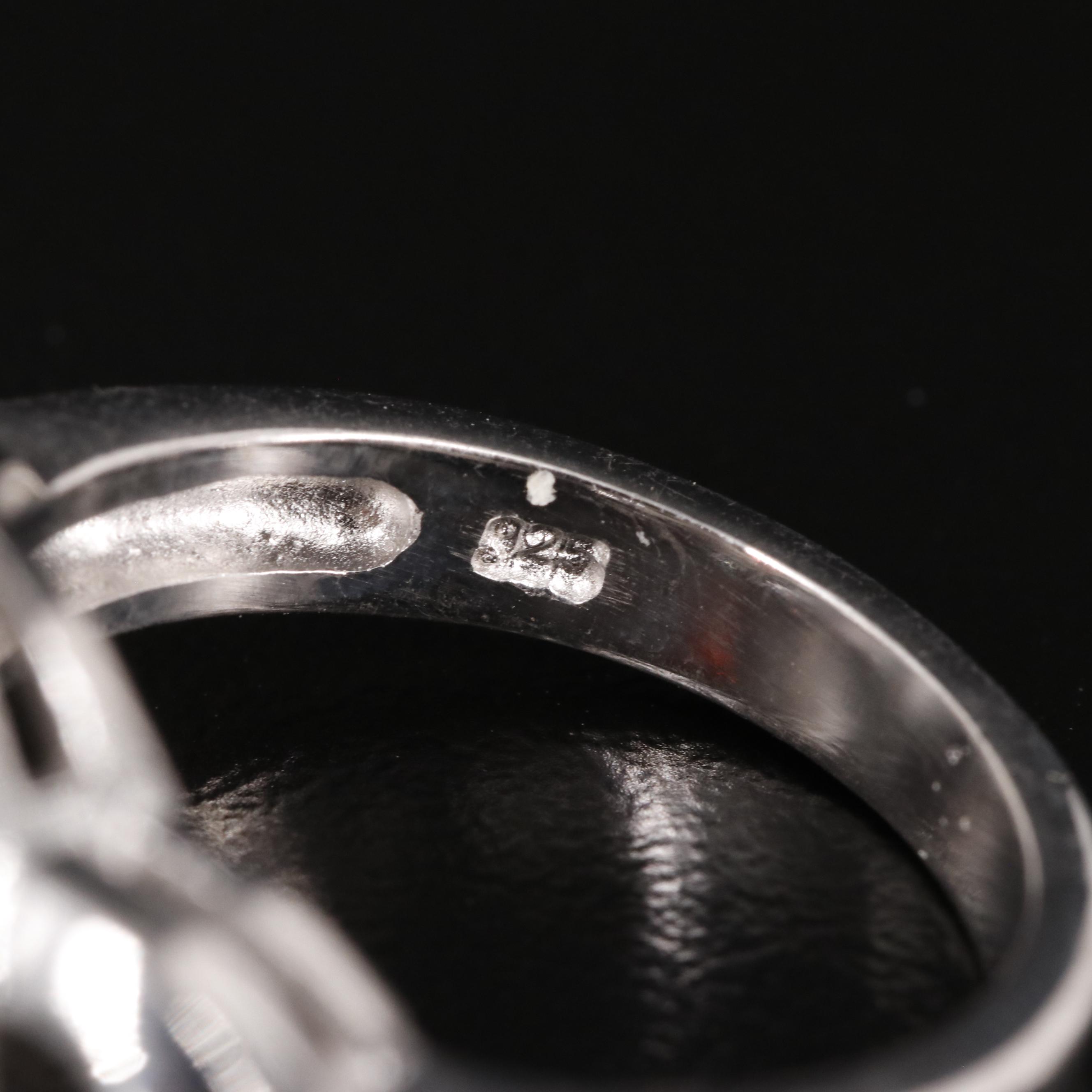 Sterling Garnet Ring