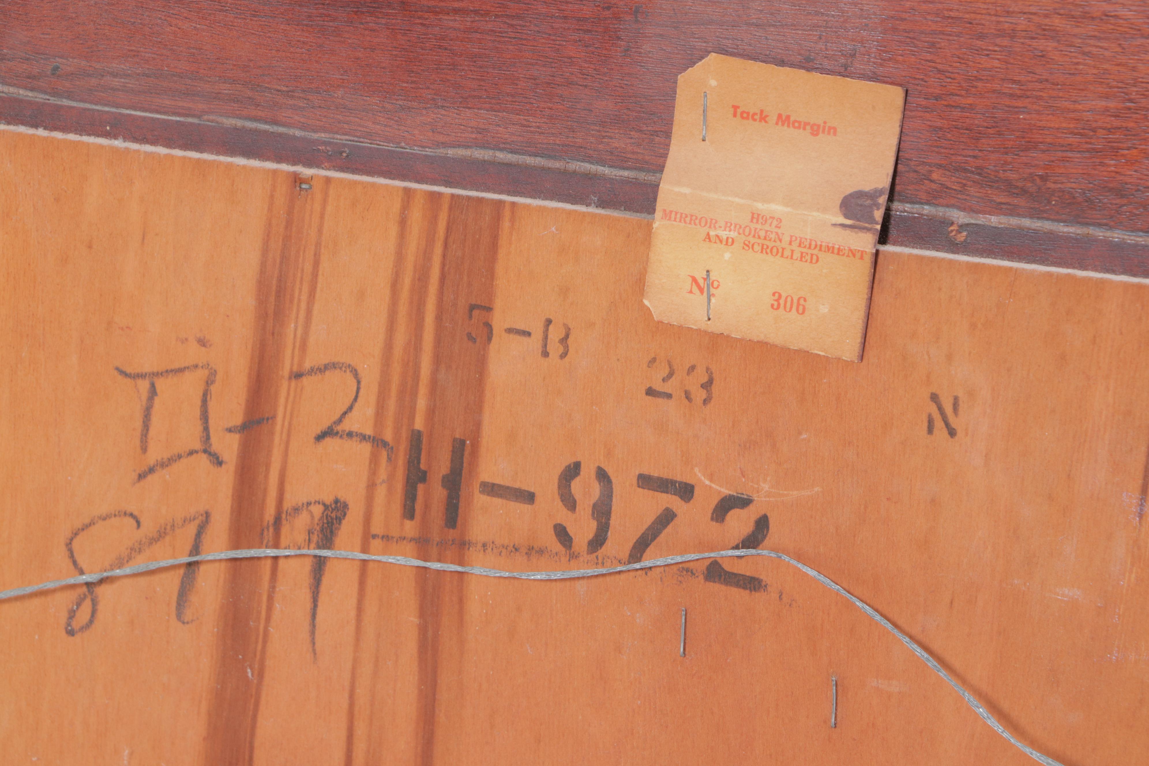 Hungerford of Memphis Colonial Style Mahogany Five-Drawer Dresser