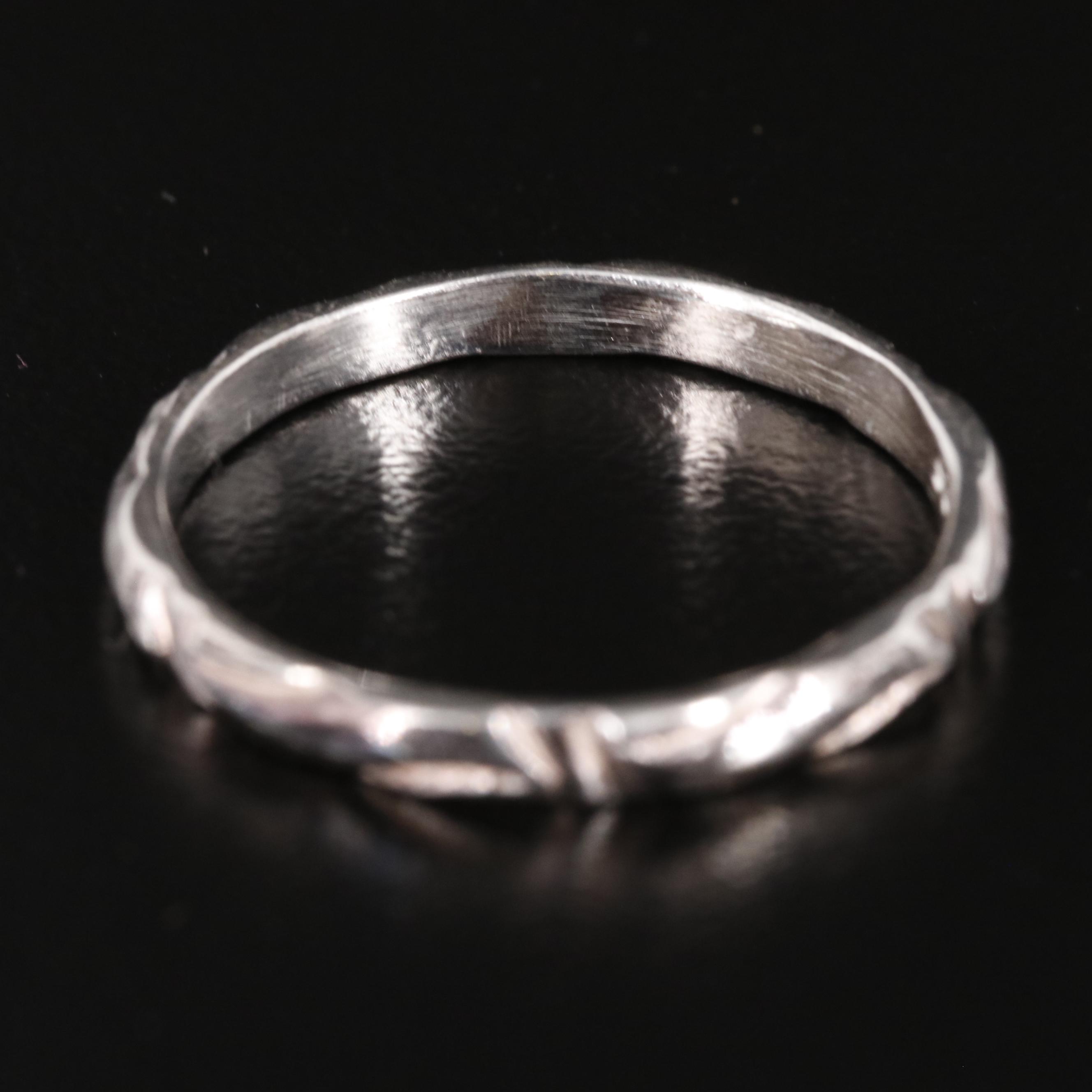 Sterling Textured Band