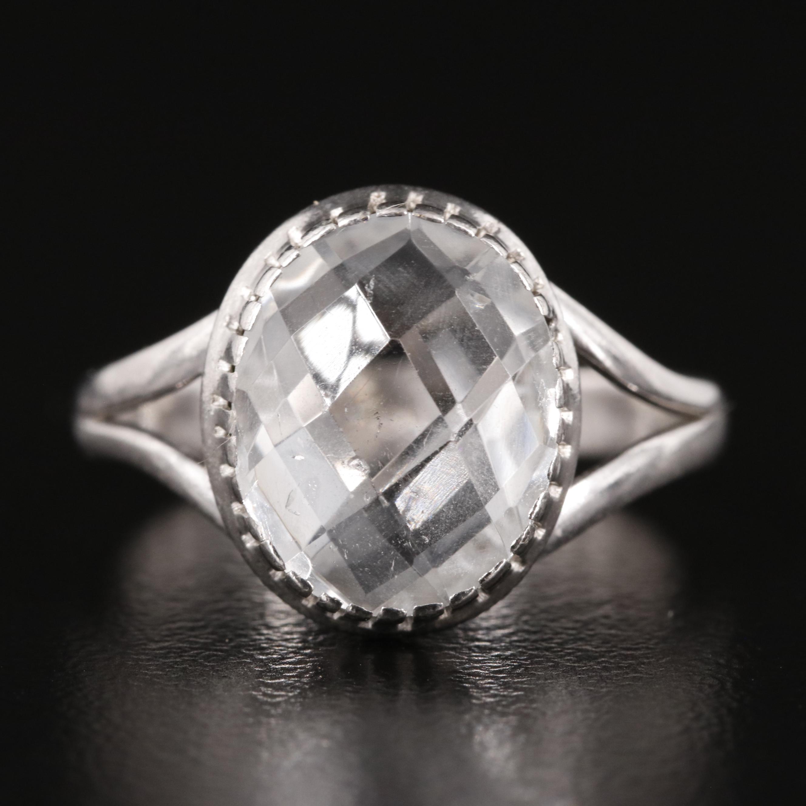Sterling White Topaz Ring