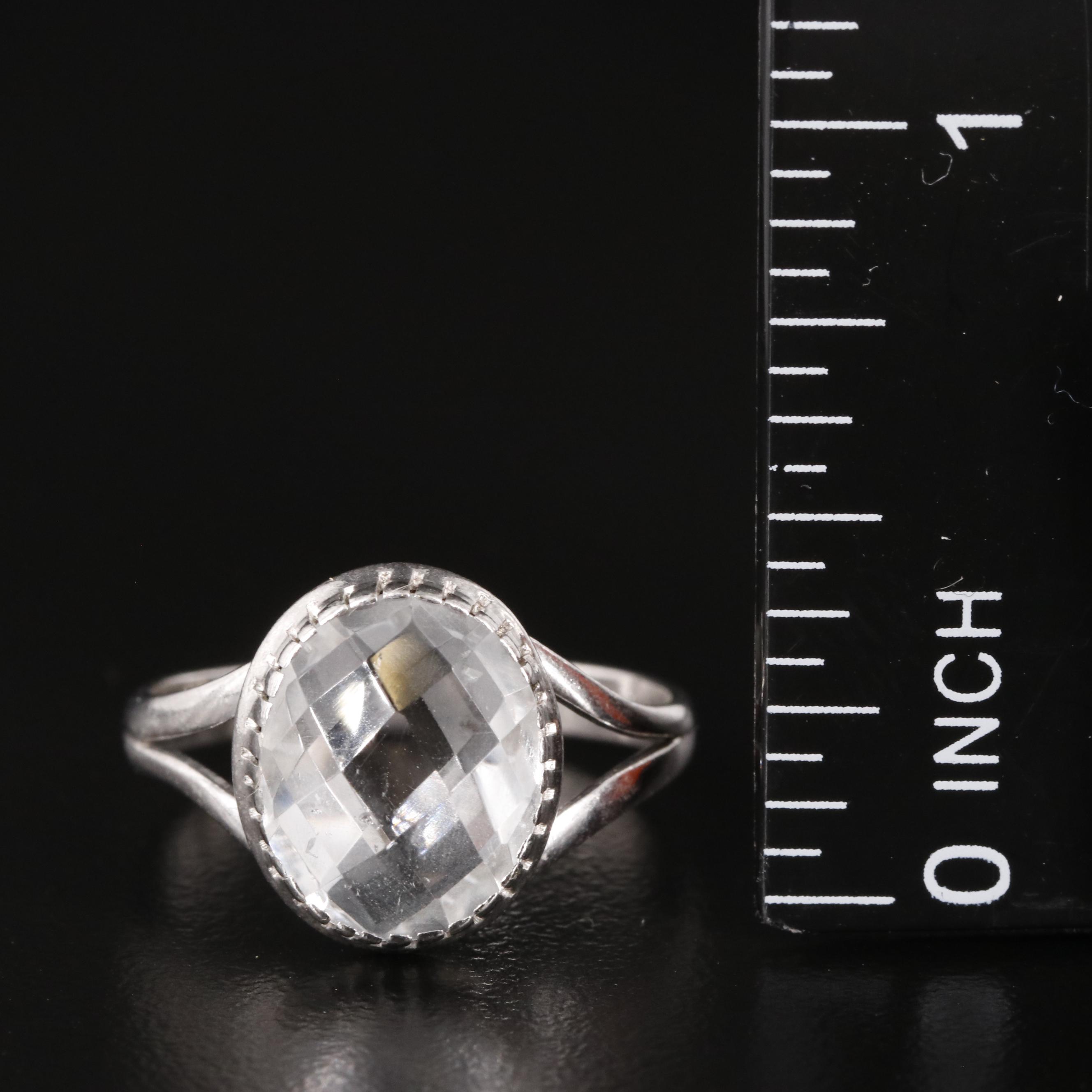 Sterling White Topaz Ring