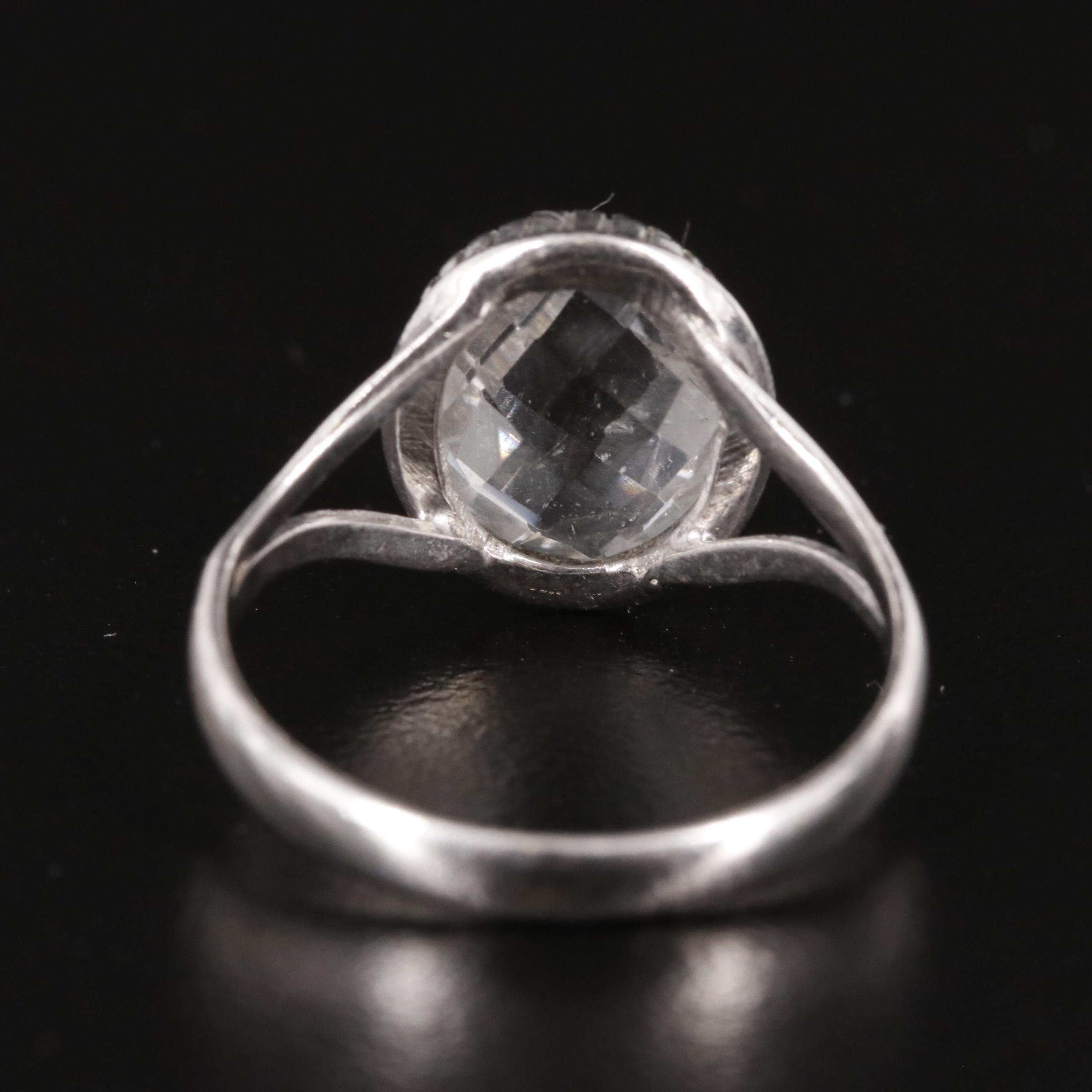 Sterling White Topaz Ring