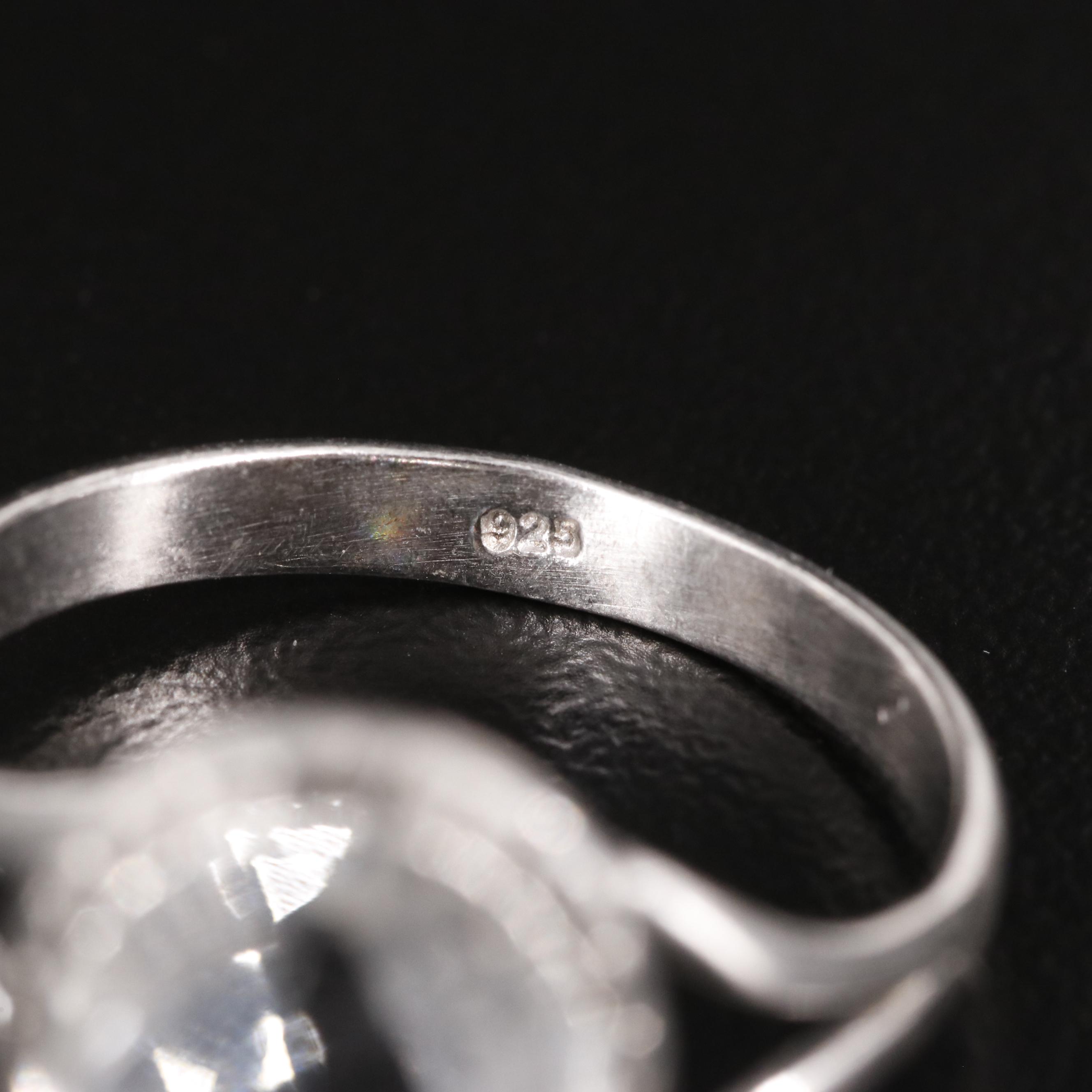 Sterling White Topaz Ring