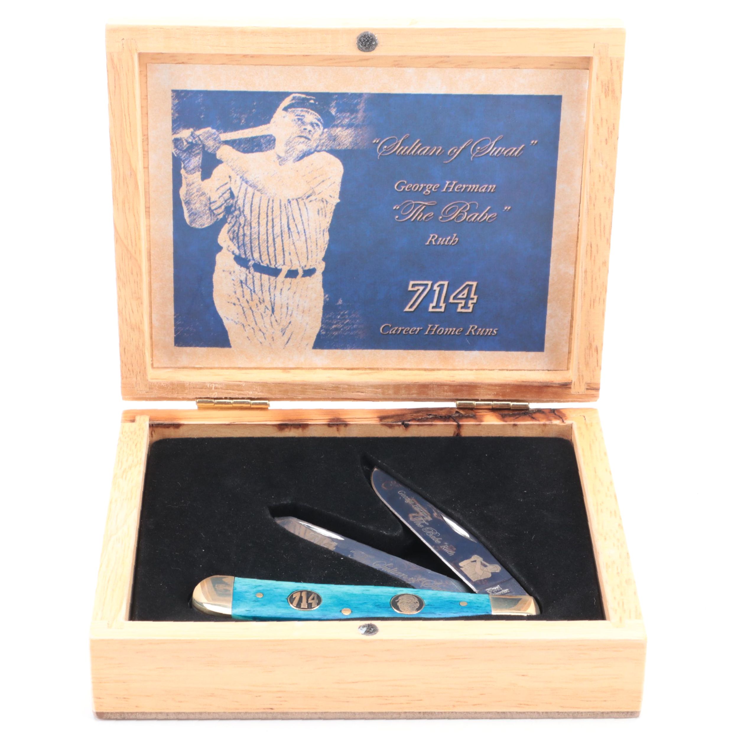 Steel Warrior "Sultan of Swat: George Herman 'The Babe' Ruth" Folding Knife