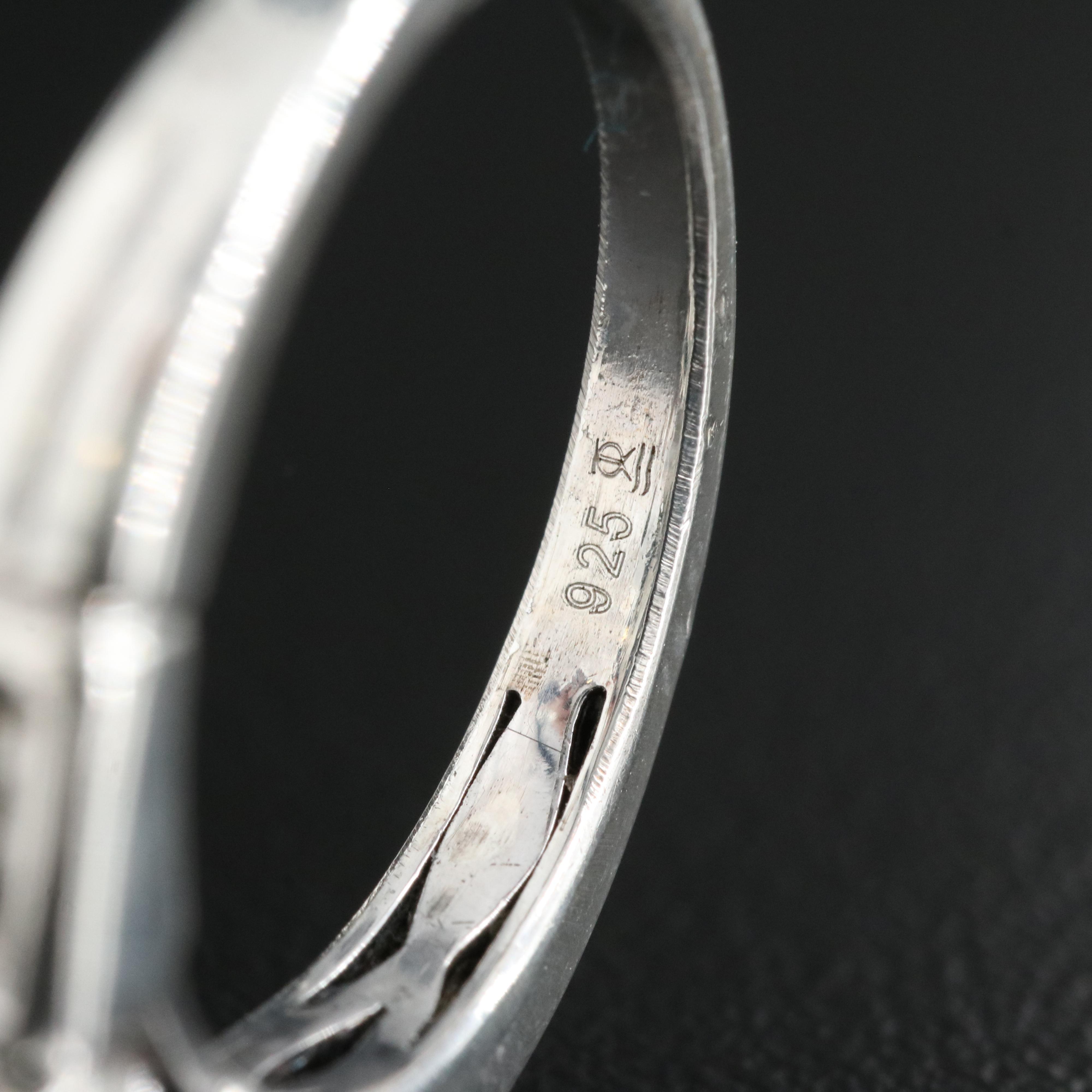 Sterling Diamond Ring and Band