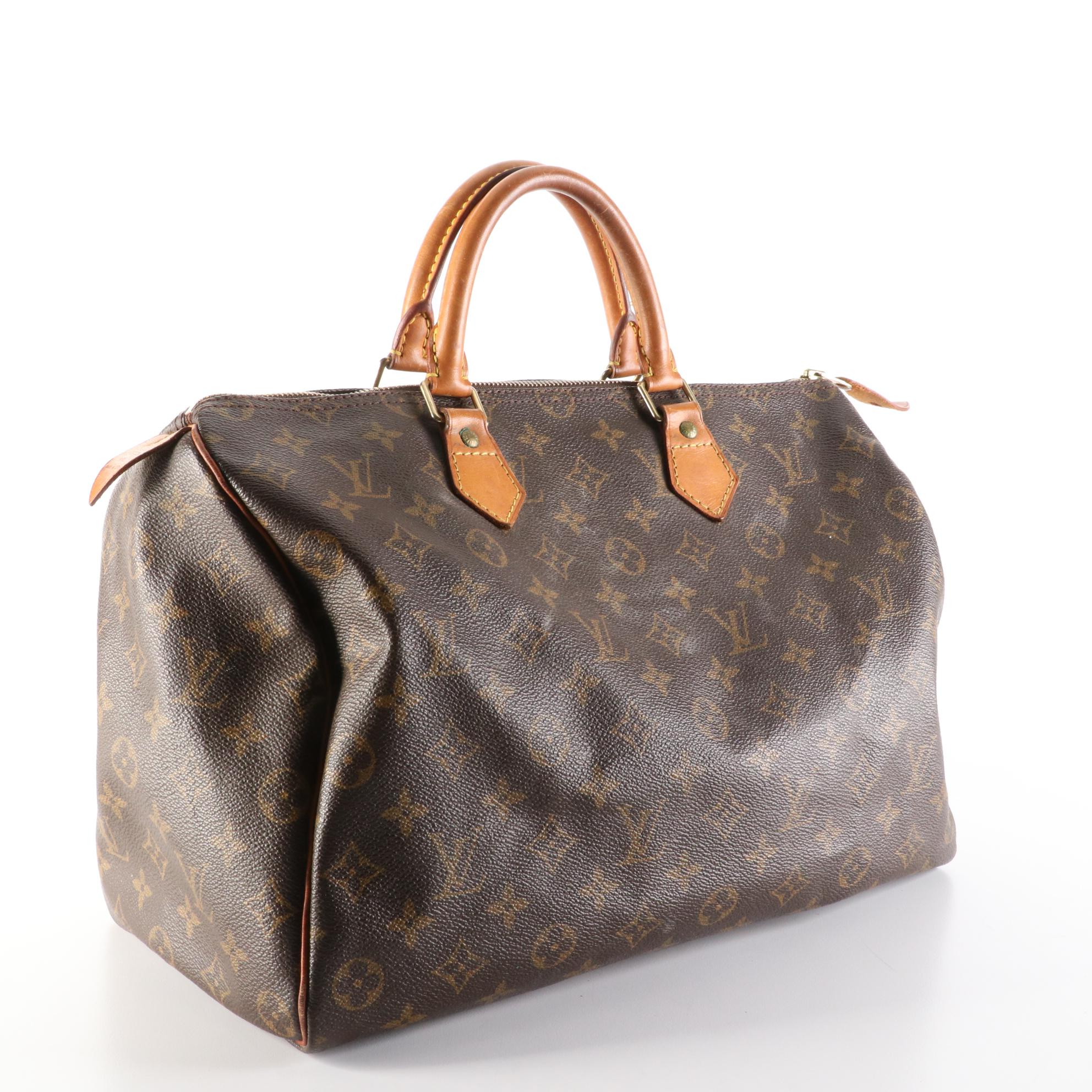 Louis Vuitton Speedy 35 in Monogram Canvas and Vachetta Leather