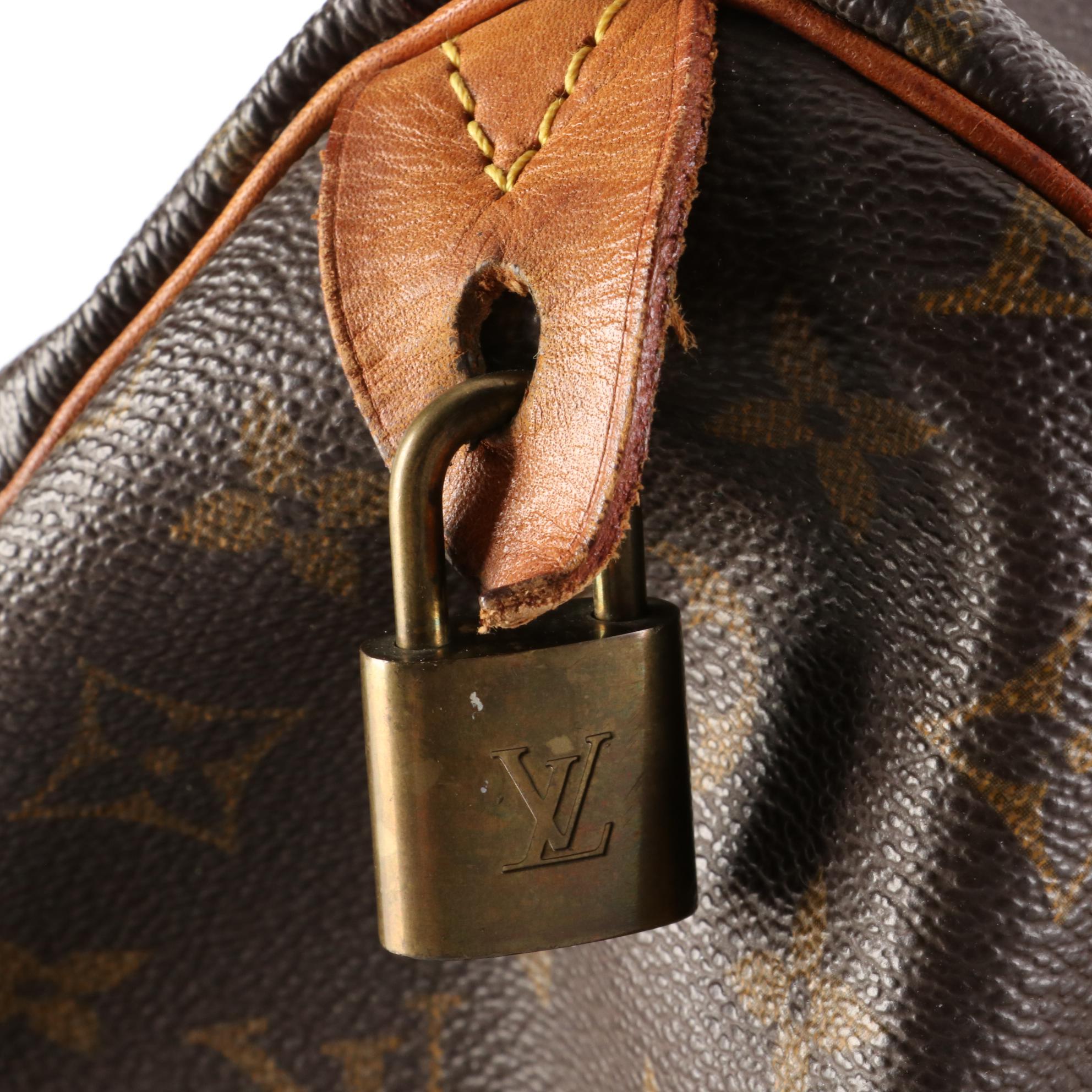 Louis Vuitton Speedy 35 in Monogram Canvas and Vachetta Leather