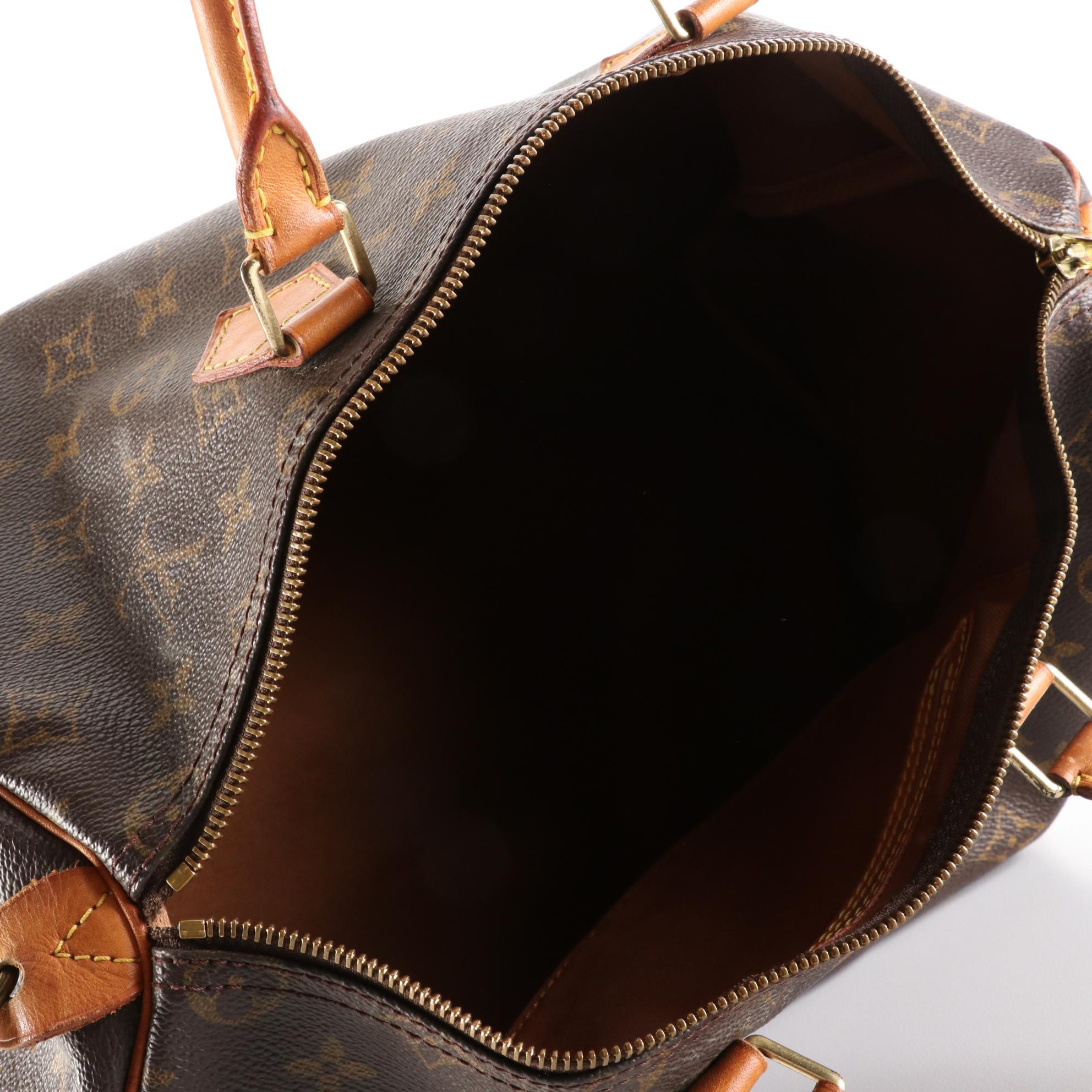 Louis Vuitton Speedy 35 in Monogram Canvas and Vachetta Leather