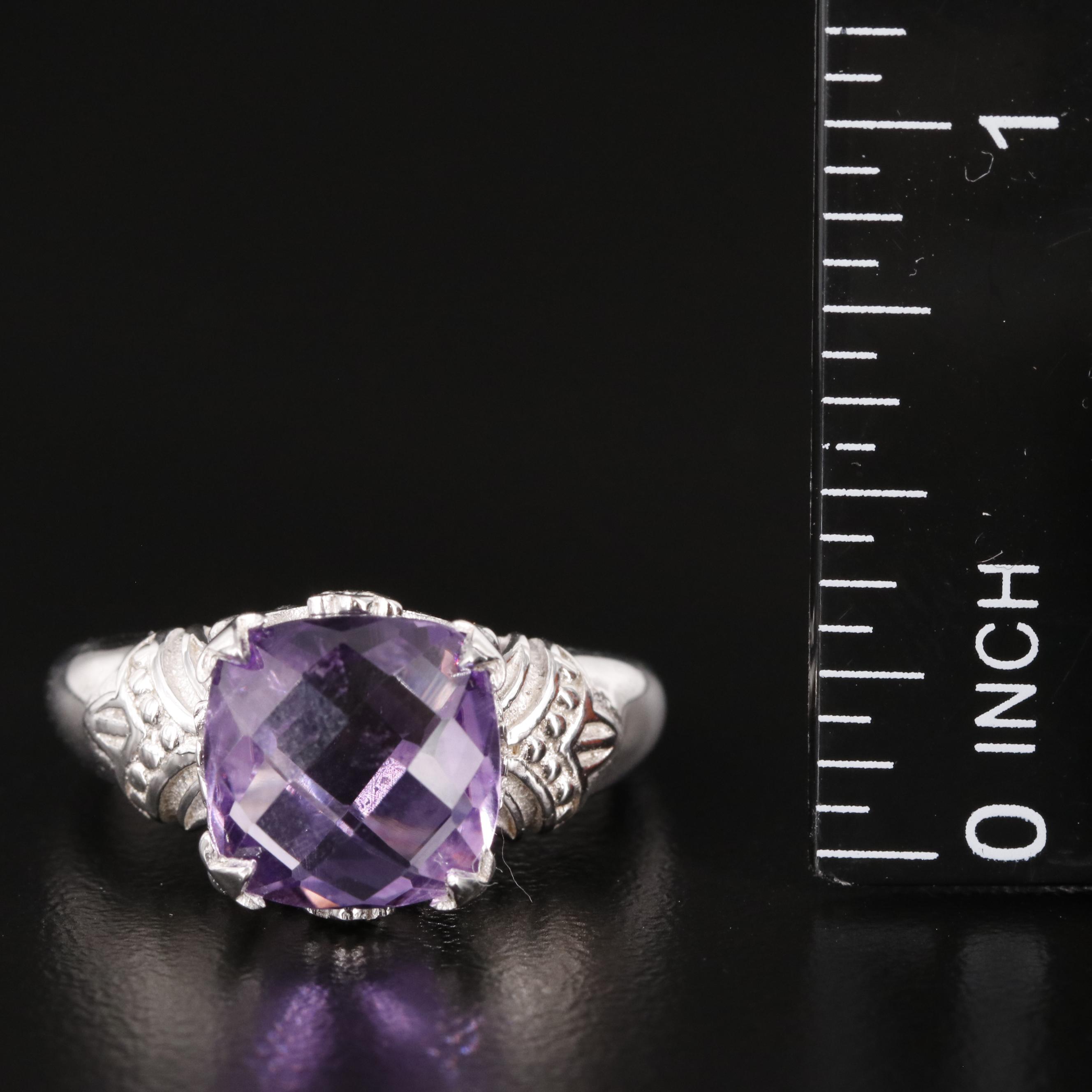 Sterling Amethyst Ring