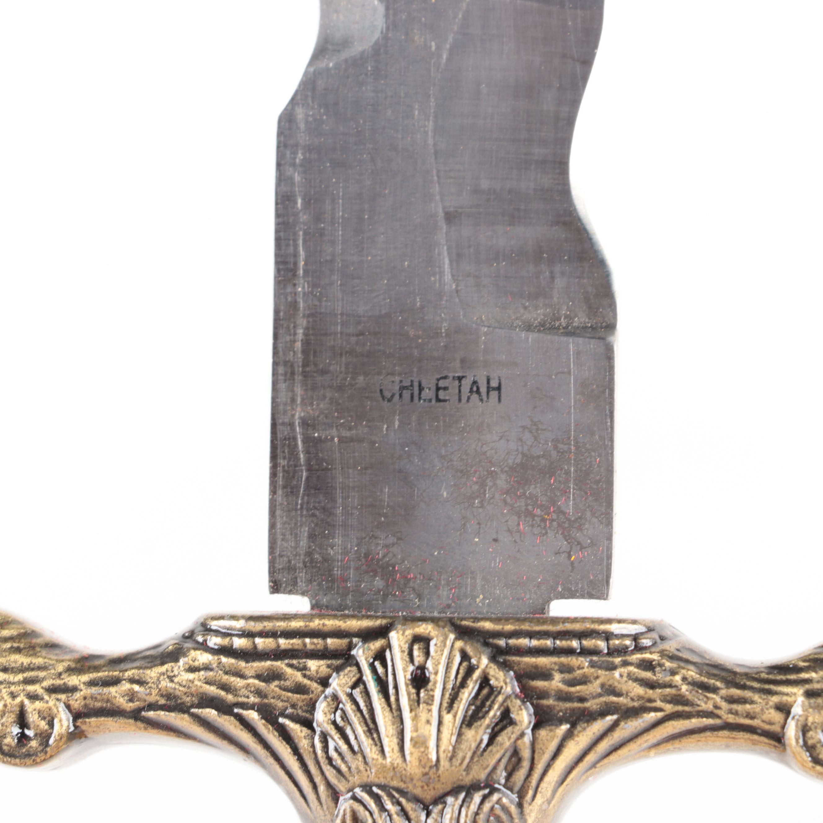 Stainless Steel Cheetah Flamberge Dagger