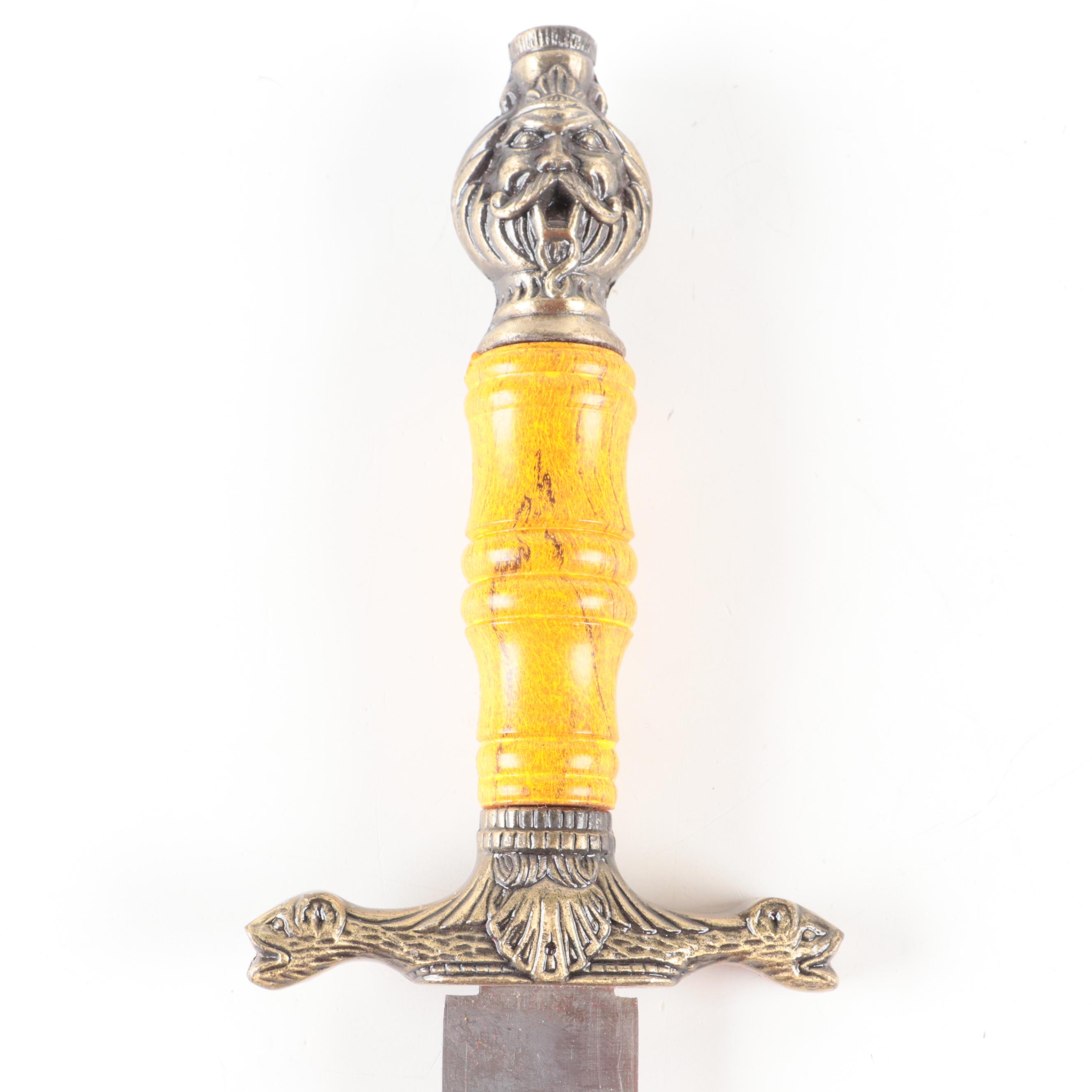 Stainless Steel Cheetah Flamberge Dagger