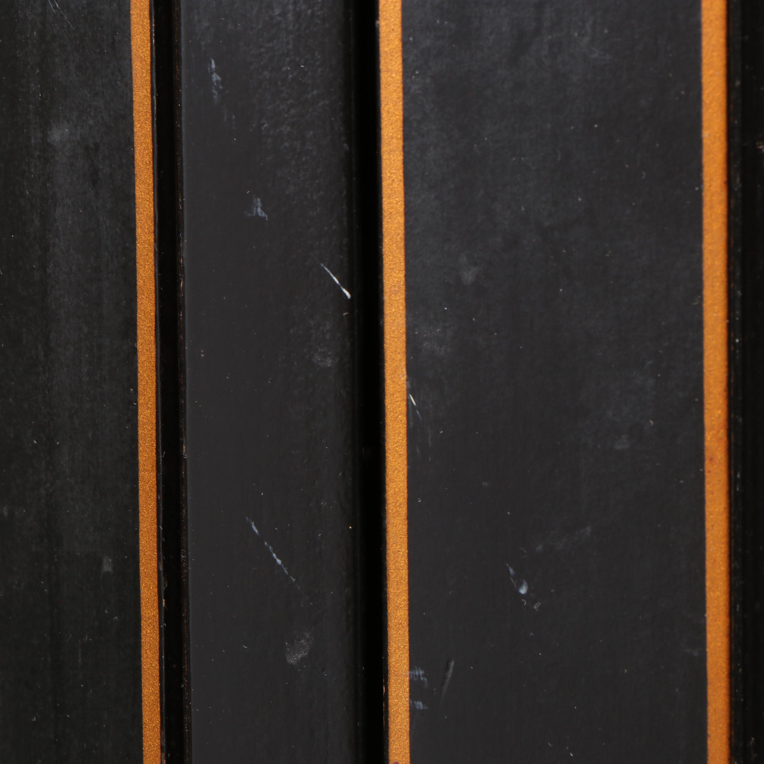 Jasper Cabinet Co. Chinoiserie Style Black Lacquered China Cabinet