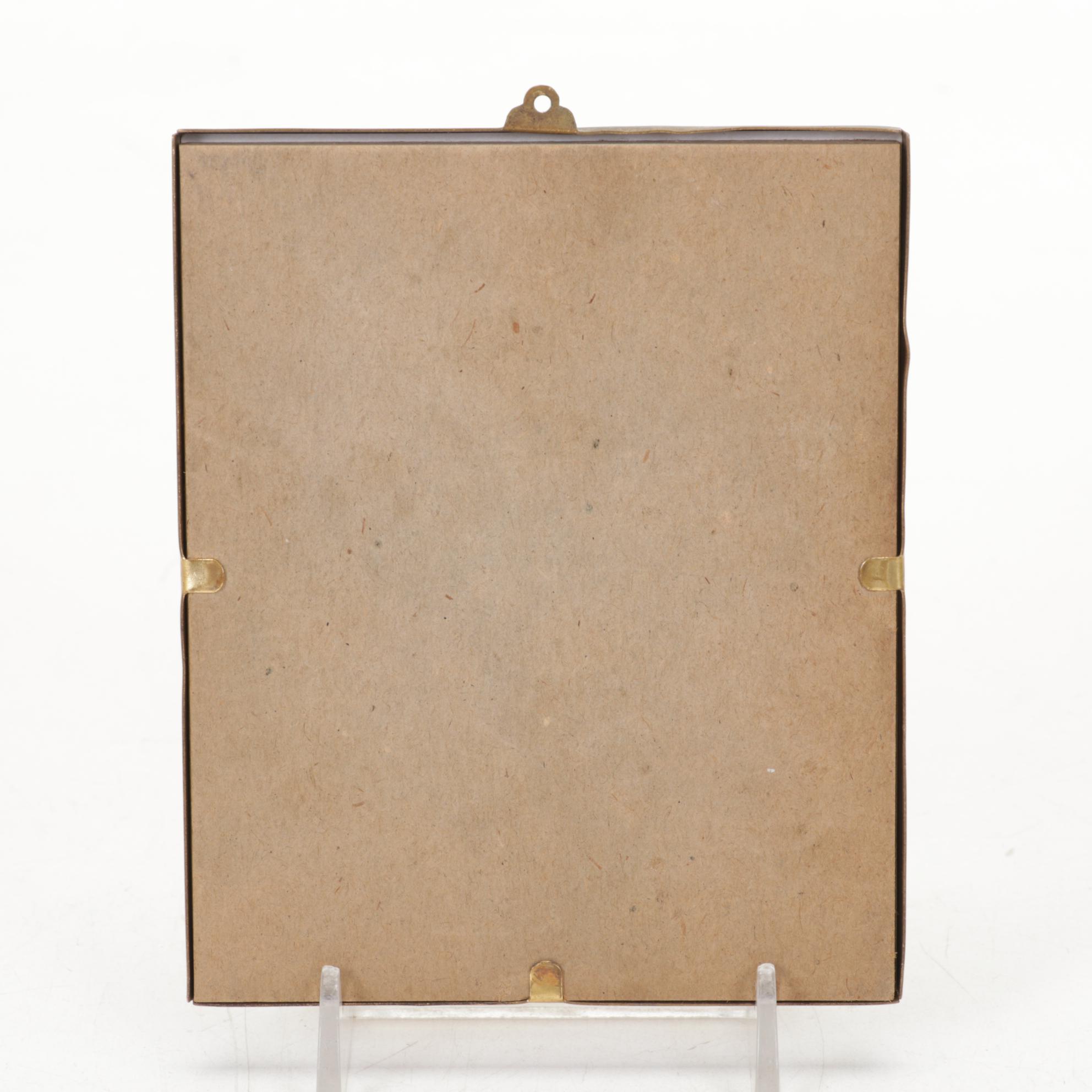 Chalkware Infant of Prague with Communicants Manual and Russian Icon