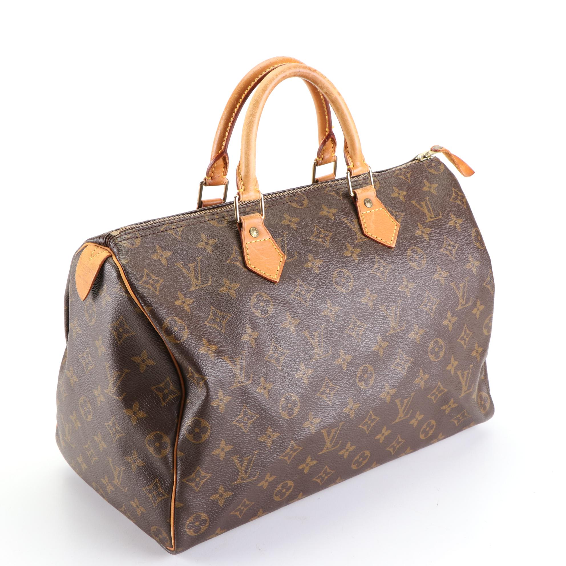Louis Vuitton Speedy 35 in Monogram Canvas and Vachetta Leather