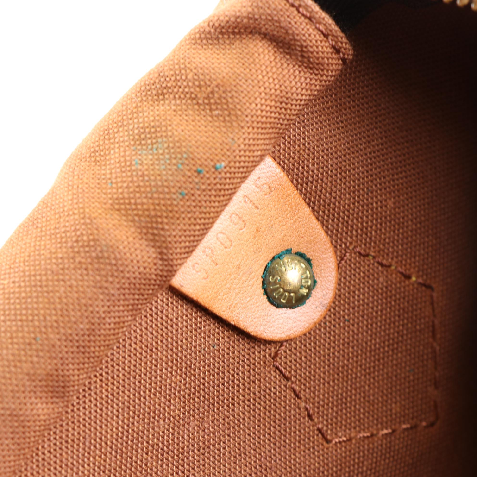 Louis Vuitton Speedy 35 in Monogram Canvas and Vachetta Leather