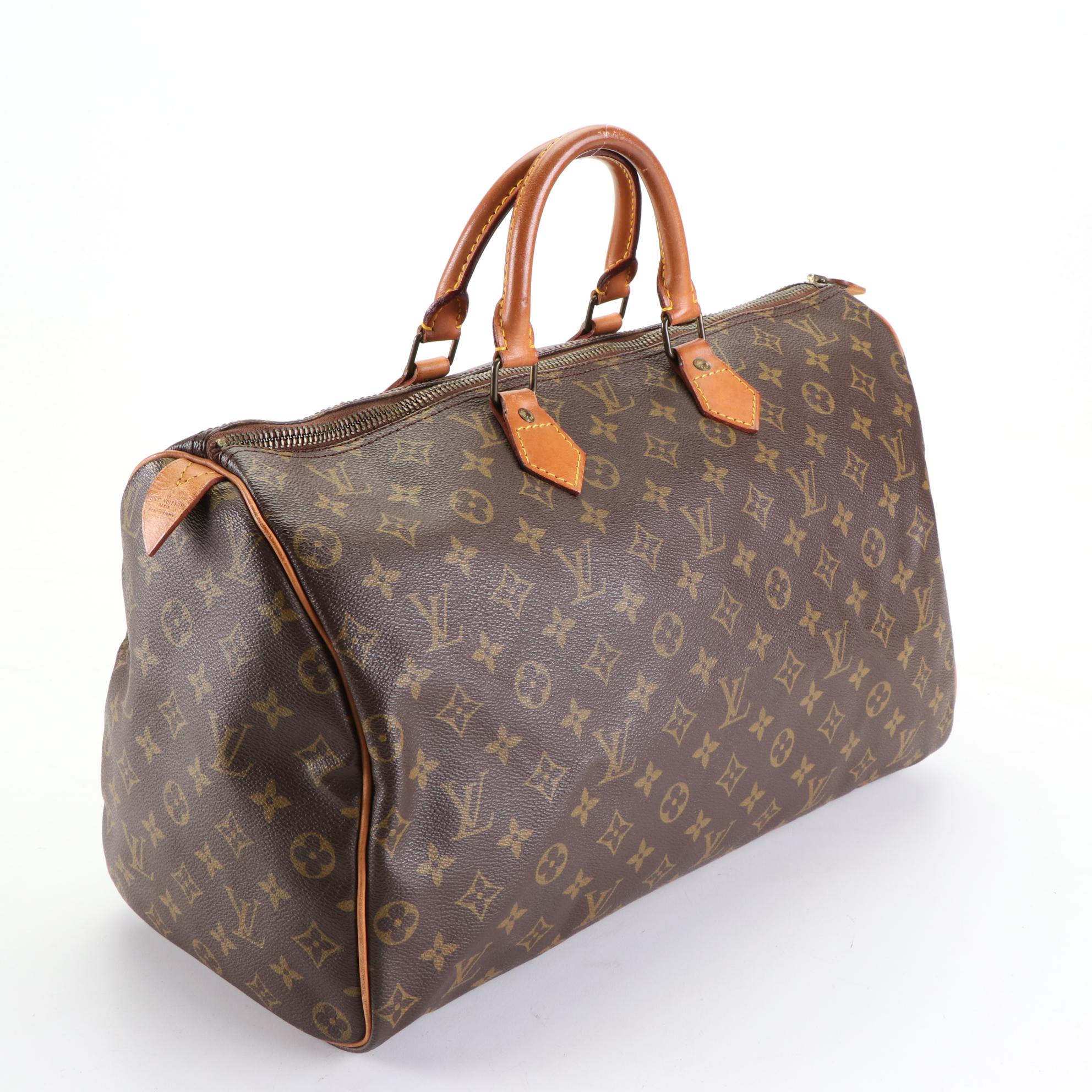 Louis Vuitton Speedy 40 in Monogram Canvas and Vachetta Leather
