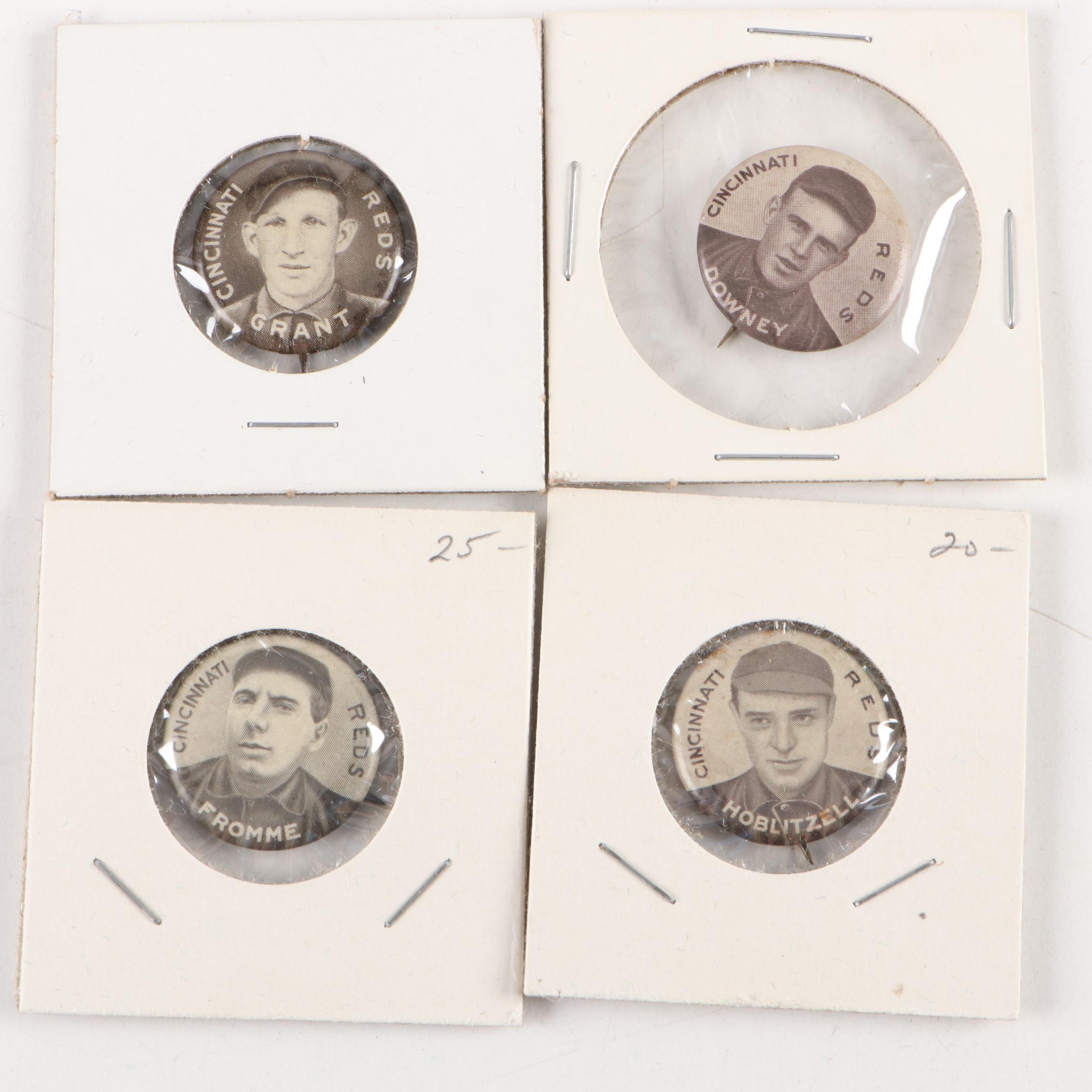 Cincinnati Reds Sweet Caporal and Cracker Jack Pinbacks, Early/ Mid-20th Century