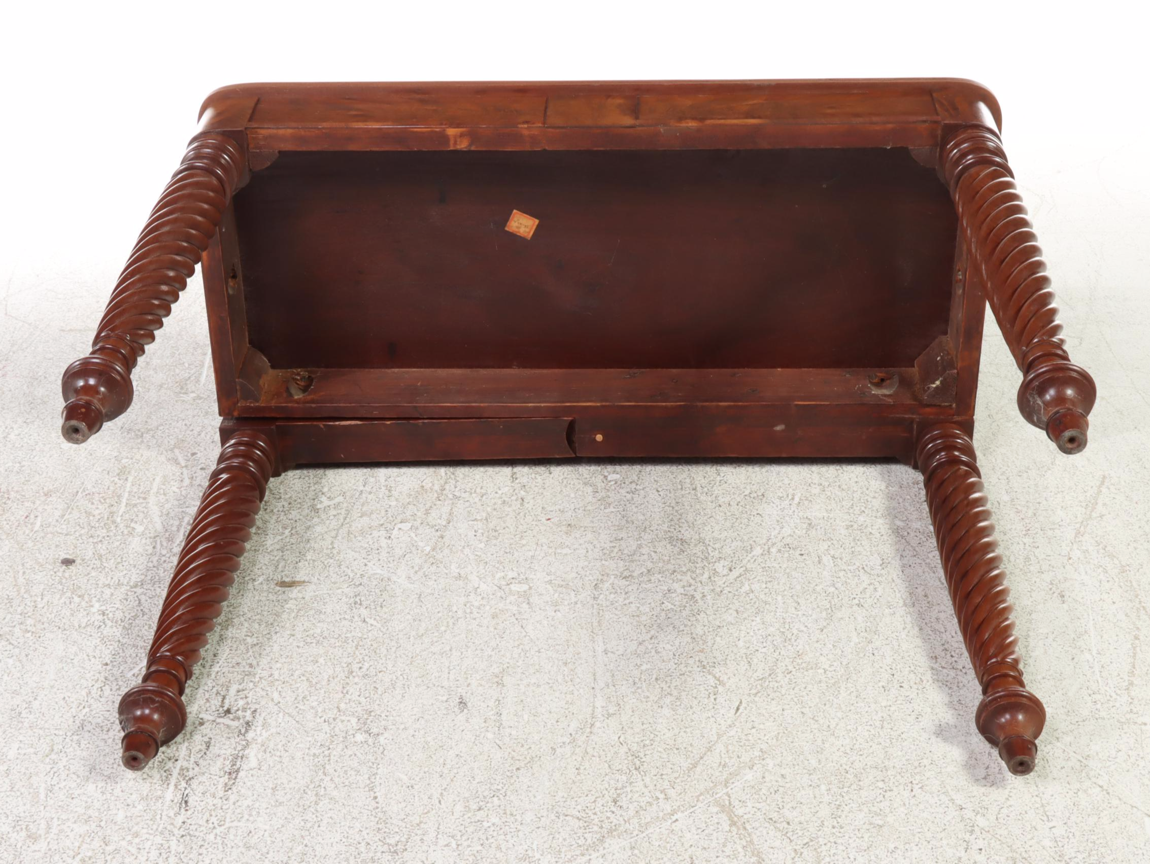 Late Federal Flame Mahogany Games Table, circa 1830