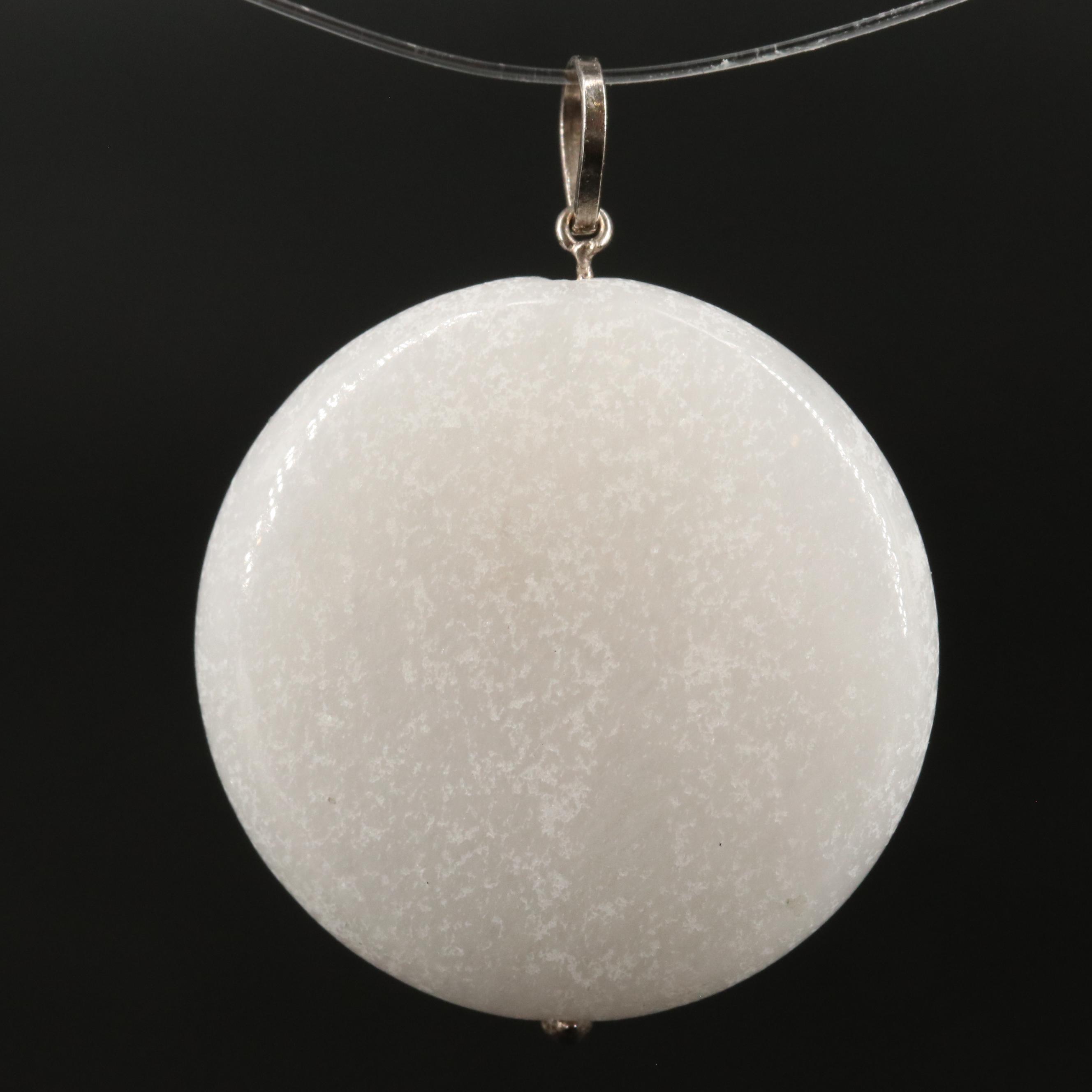 14K Quartzite Pendant