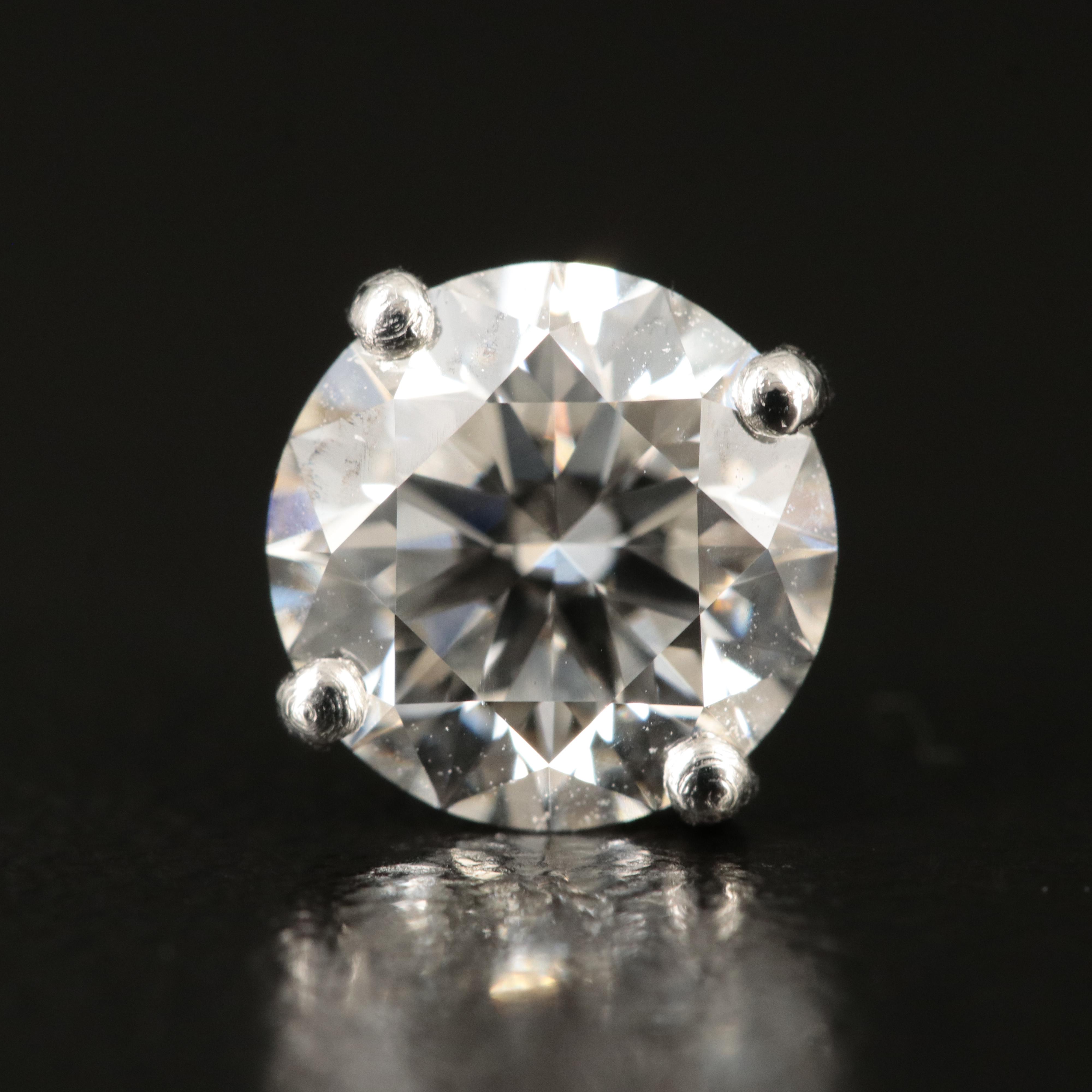 Platinum 3.21 CTW Lab Grown Diamond Martini Stud Earrings with IGI Reports