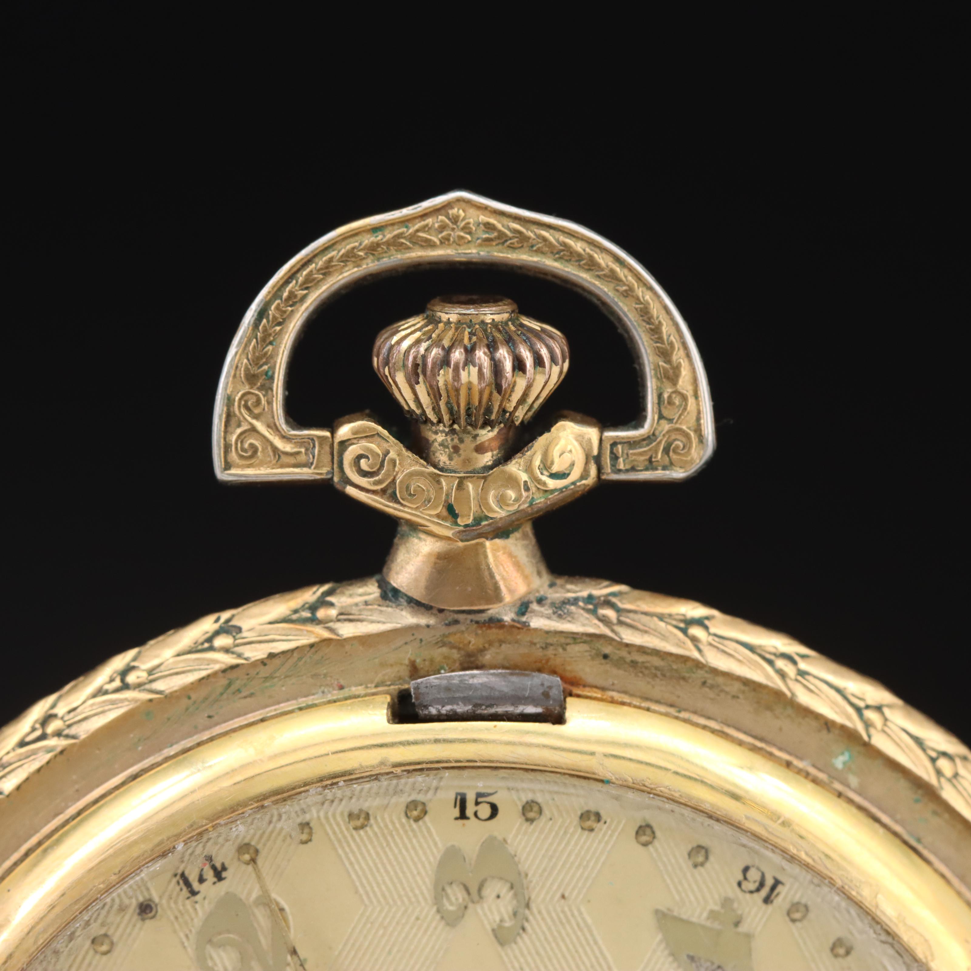 Vintage Rajah Hunter Pocket Watch