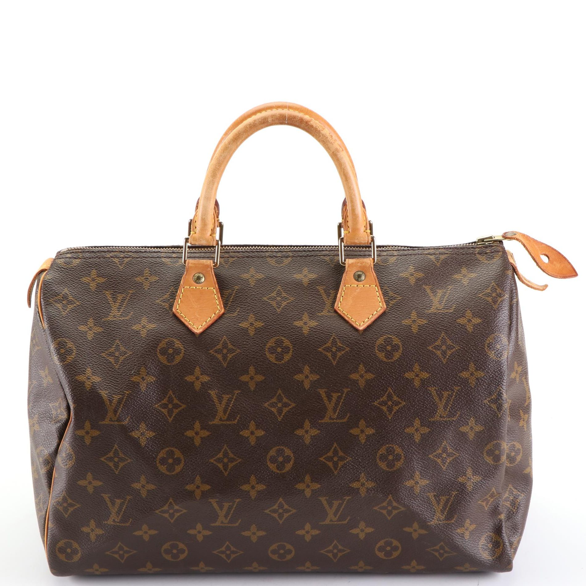 Louis Vuitton Speedy 35 in Monogram Canvas and Vachetta Leather