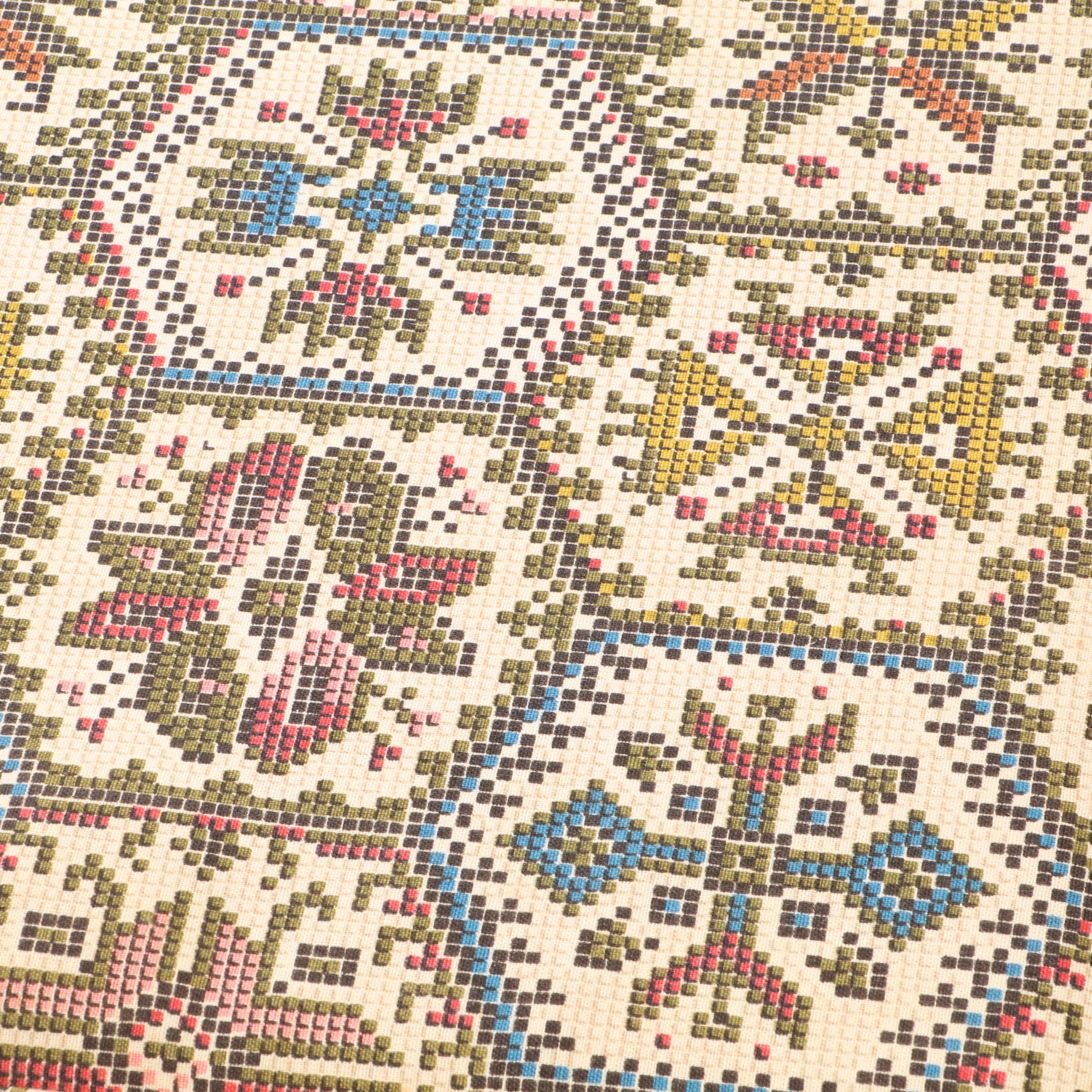 Hardwood Louvered Front Hardwood Record Trunk with Cushioned Top