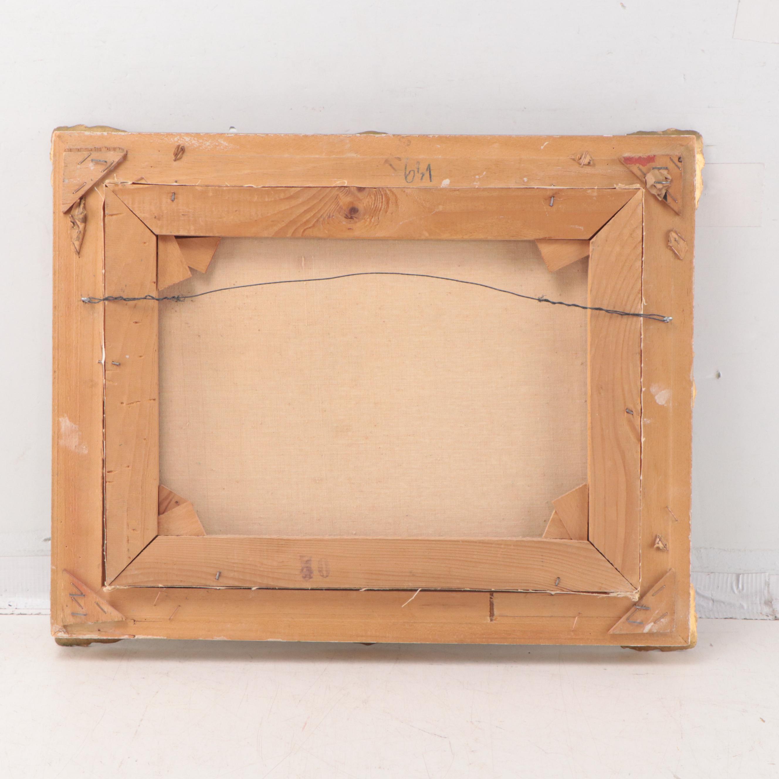 Oil Painting of Alpine Landscape