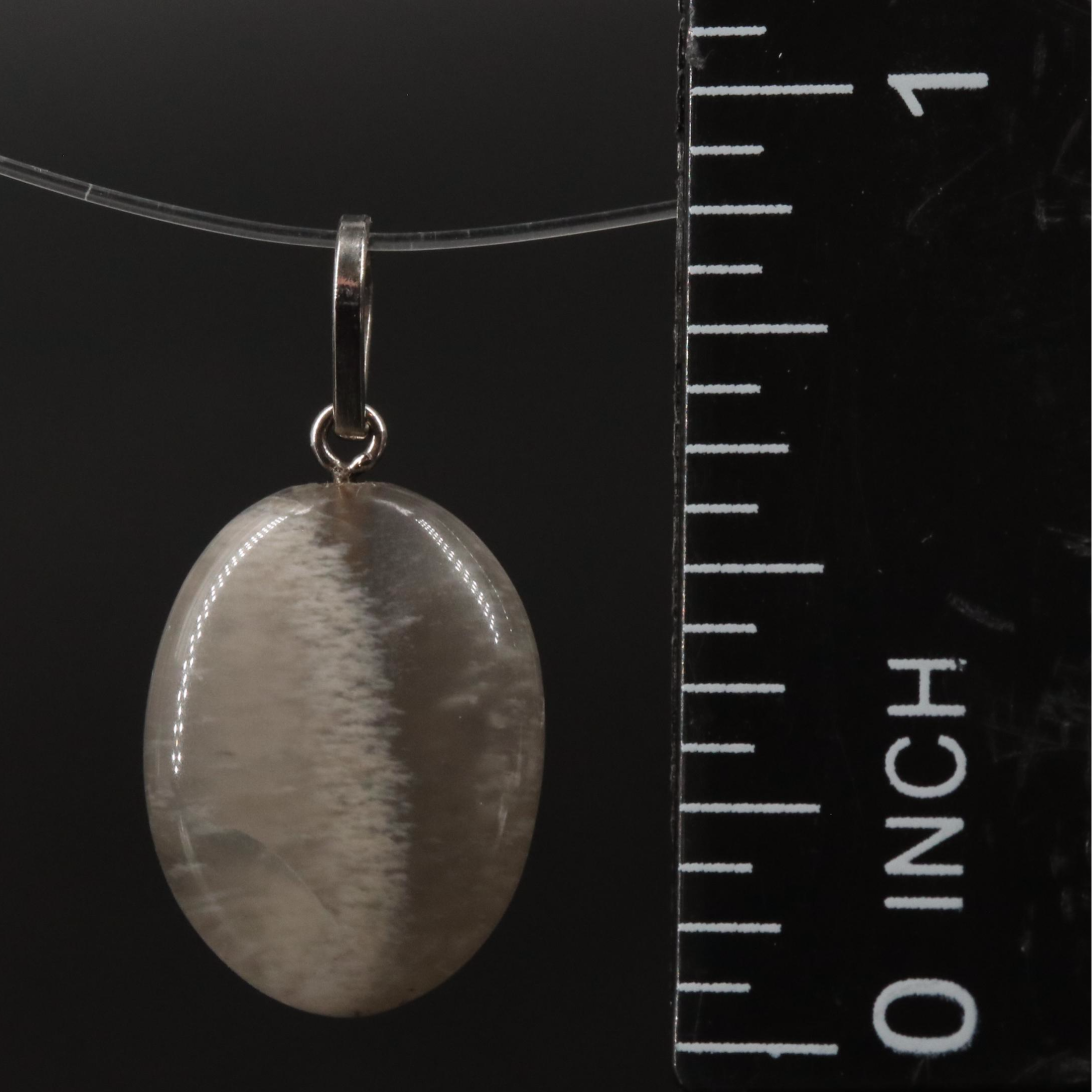 14K Moonstone Drop Pendant
