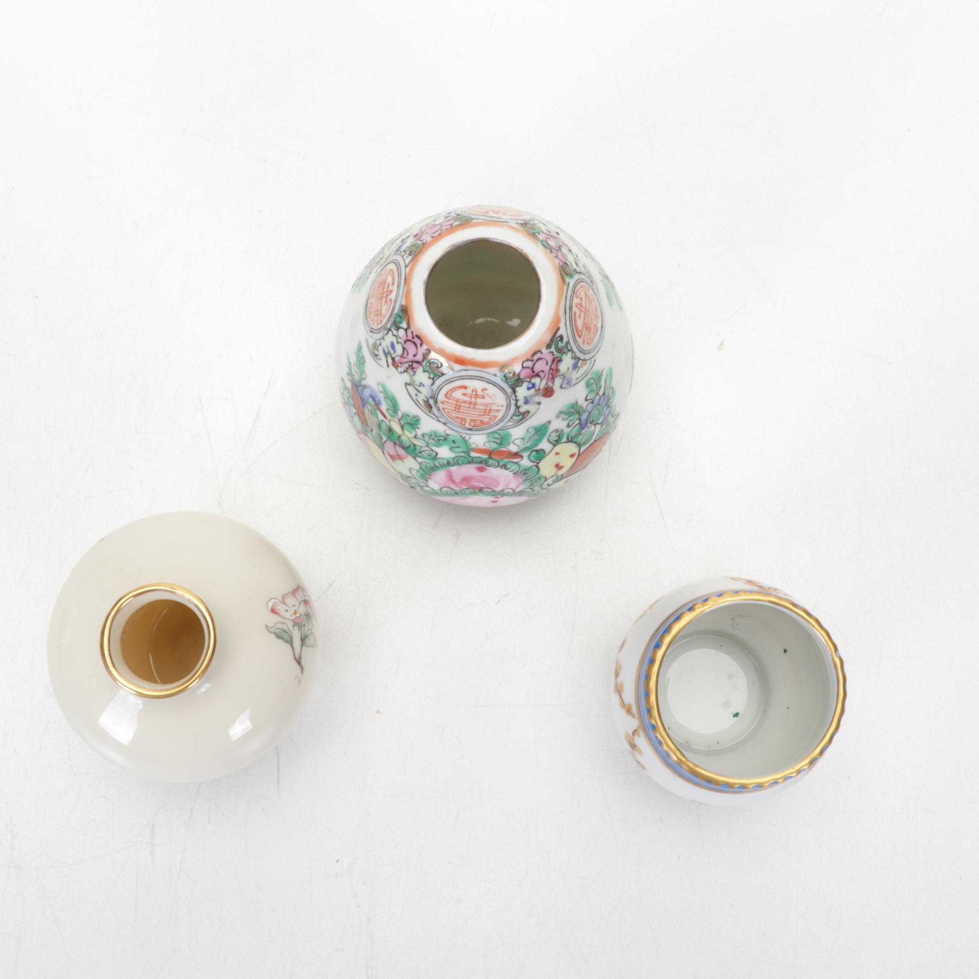 Chinese Famille Rose with Other Porcelain Vases, 20th Century