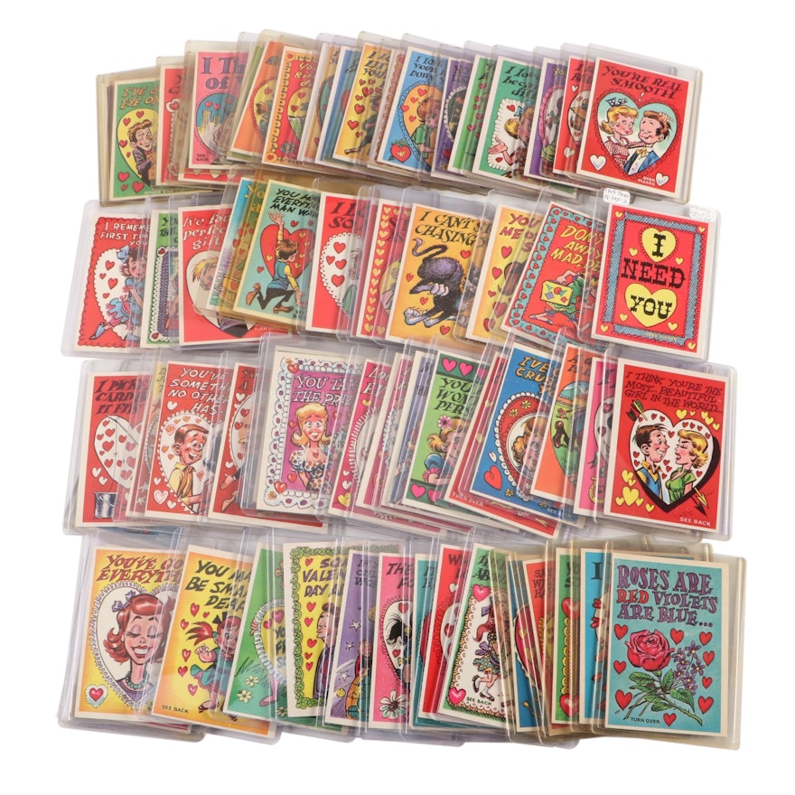 1959 Topps Funny Valentines Cards Complete Set