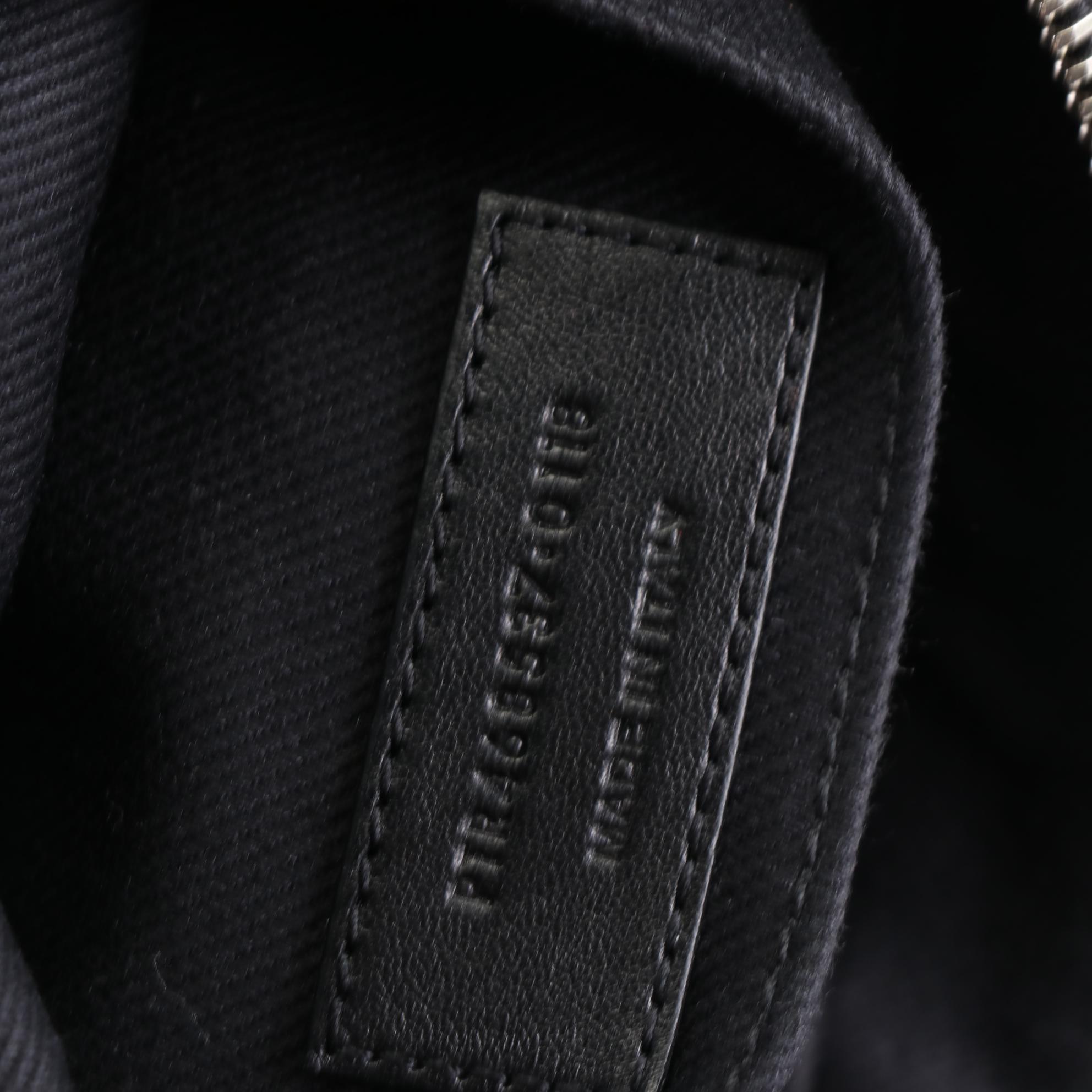 Saint Laurent Raffia and Leather Crossbody Bag with Tassel