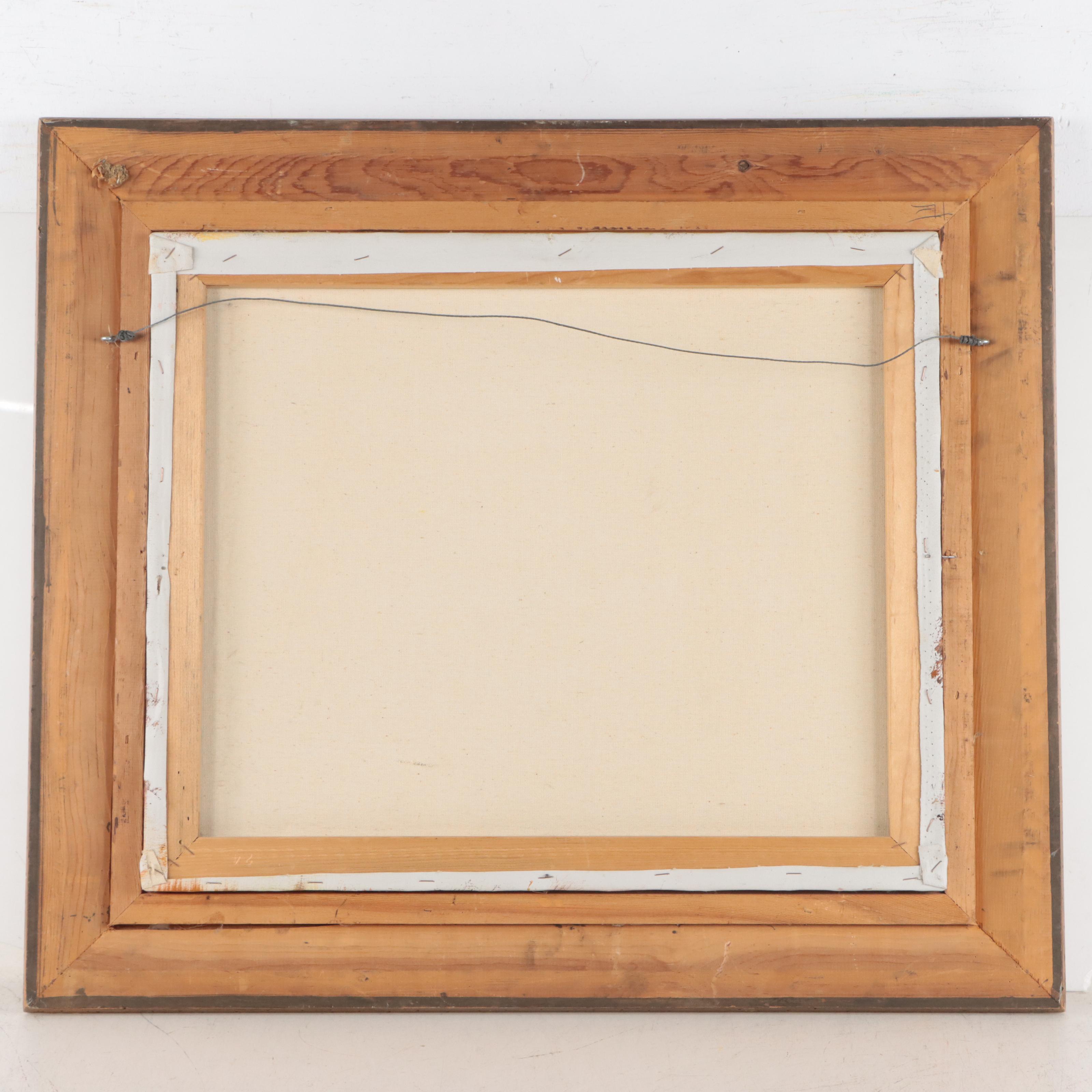 Phillip Cantrell Autumn Landscape Oil Painting, Late 20th Century