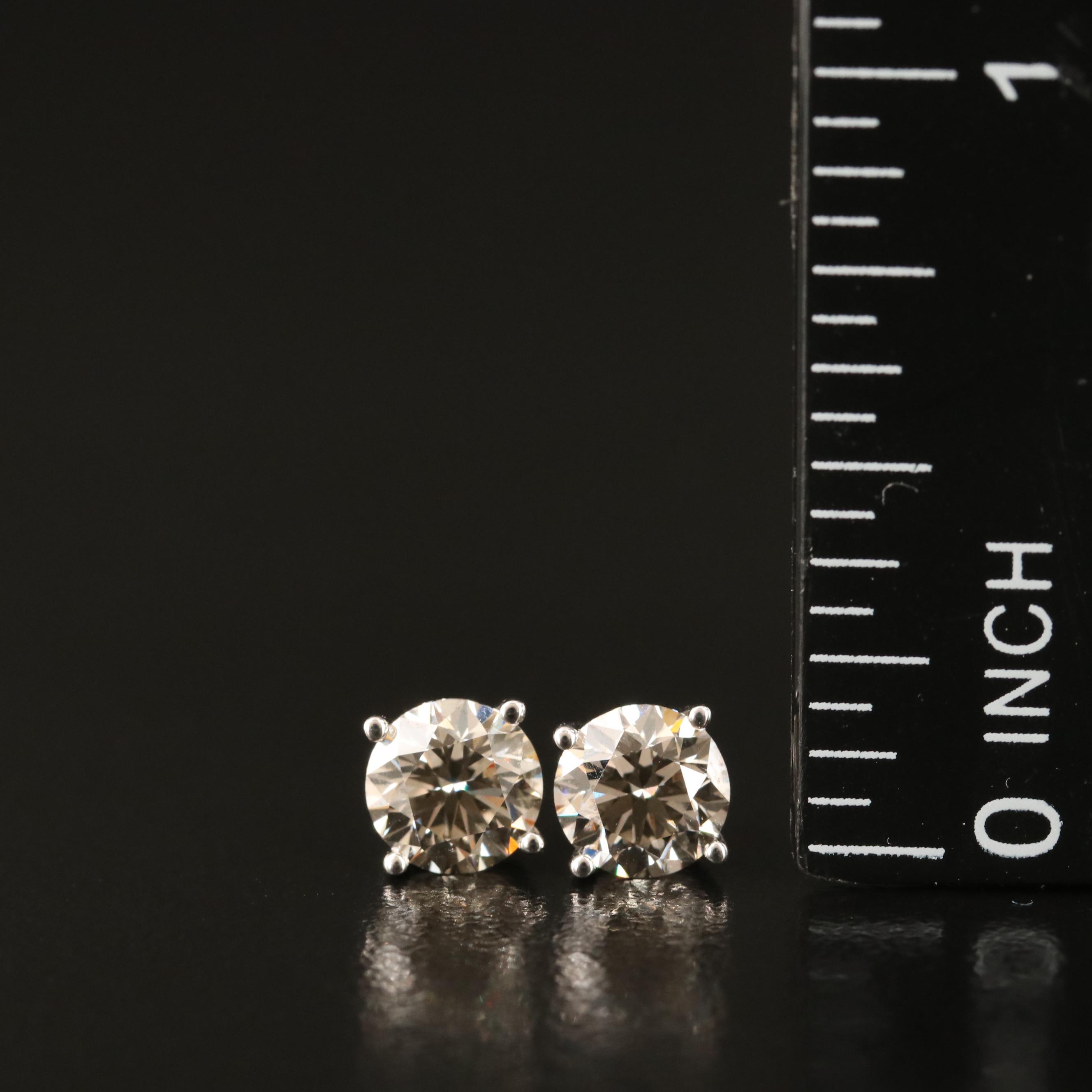 14K 1.41 CTW Lab Grown Diamond Stud Earrings