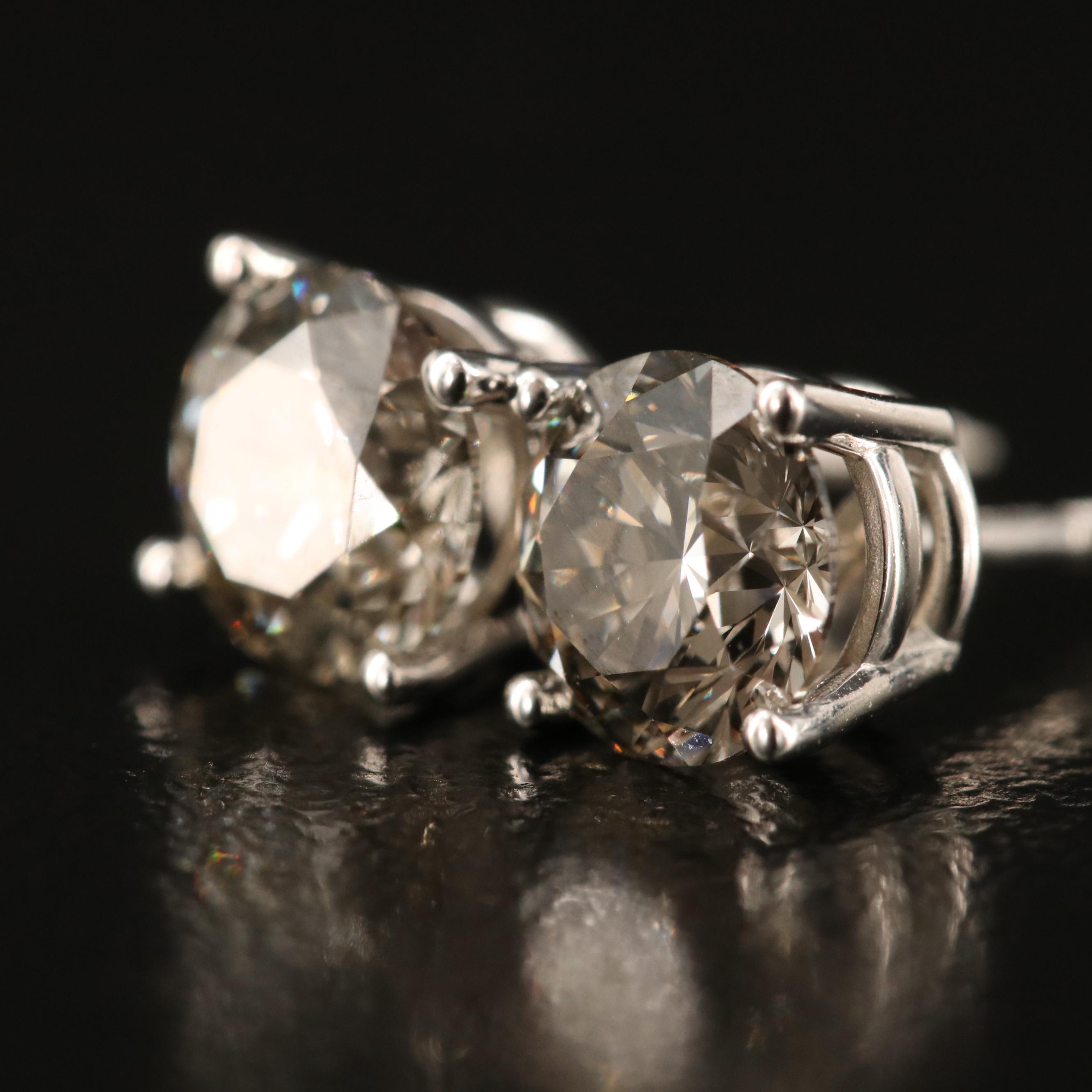 14K 1.41 CTW Lab Grown Diamond Stud Earrings