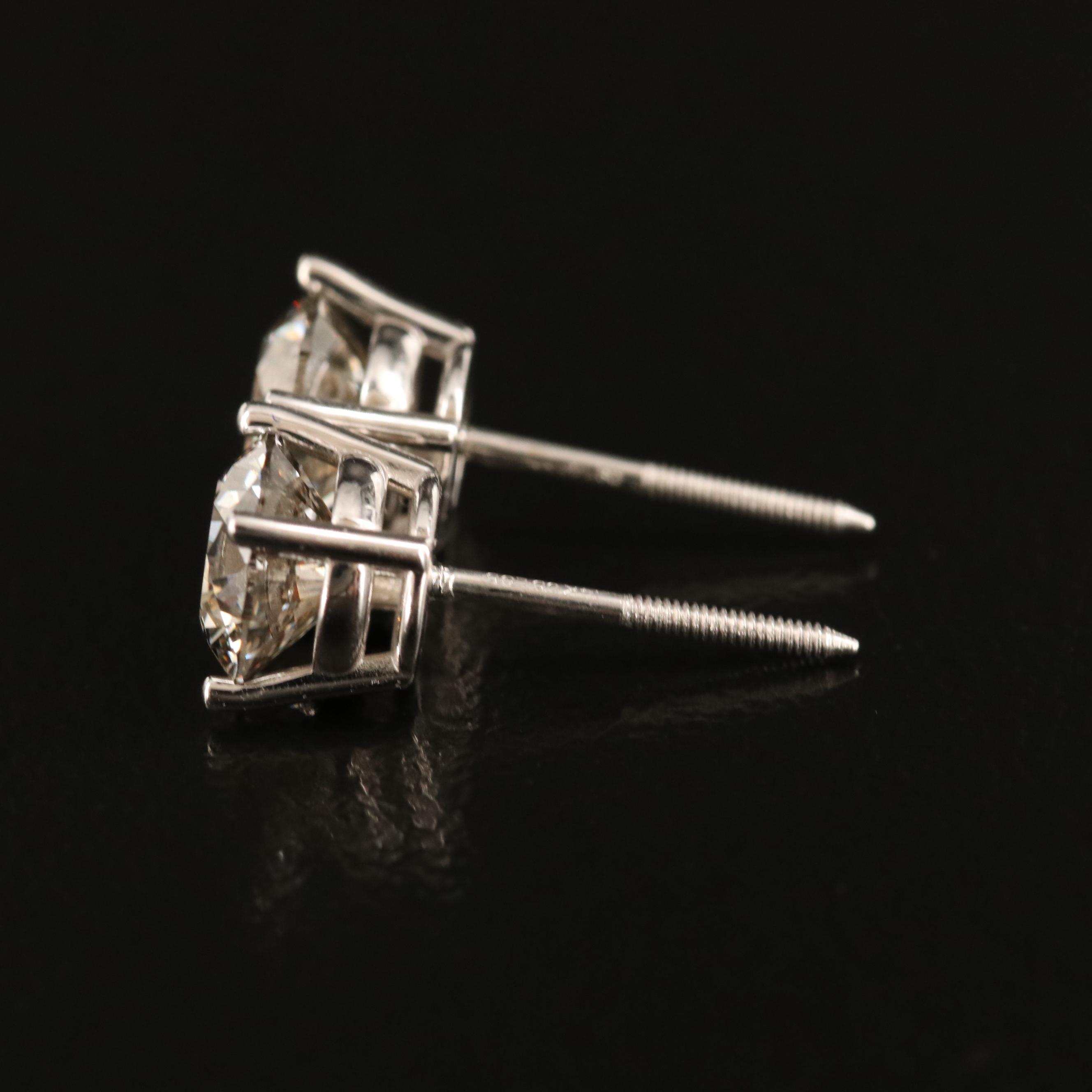 14K 1.41 CTW Lab Grown Diamond Stud Earrings