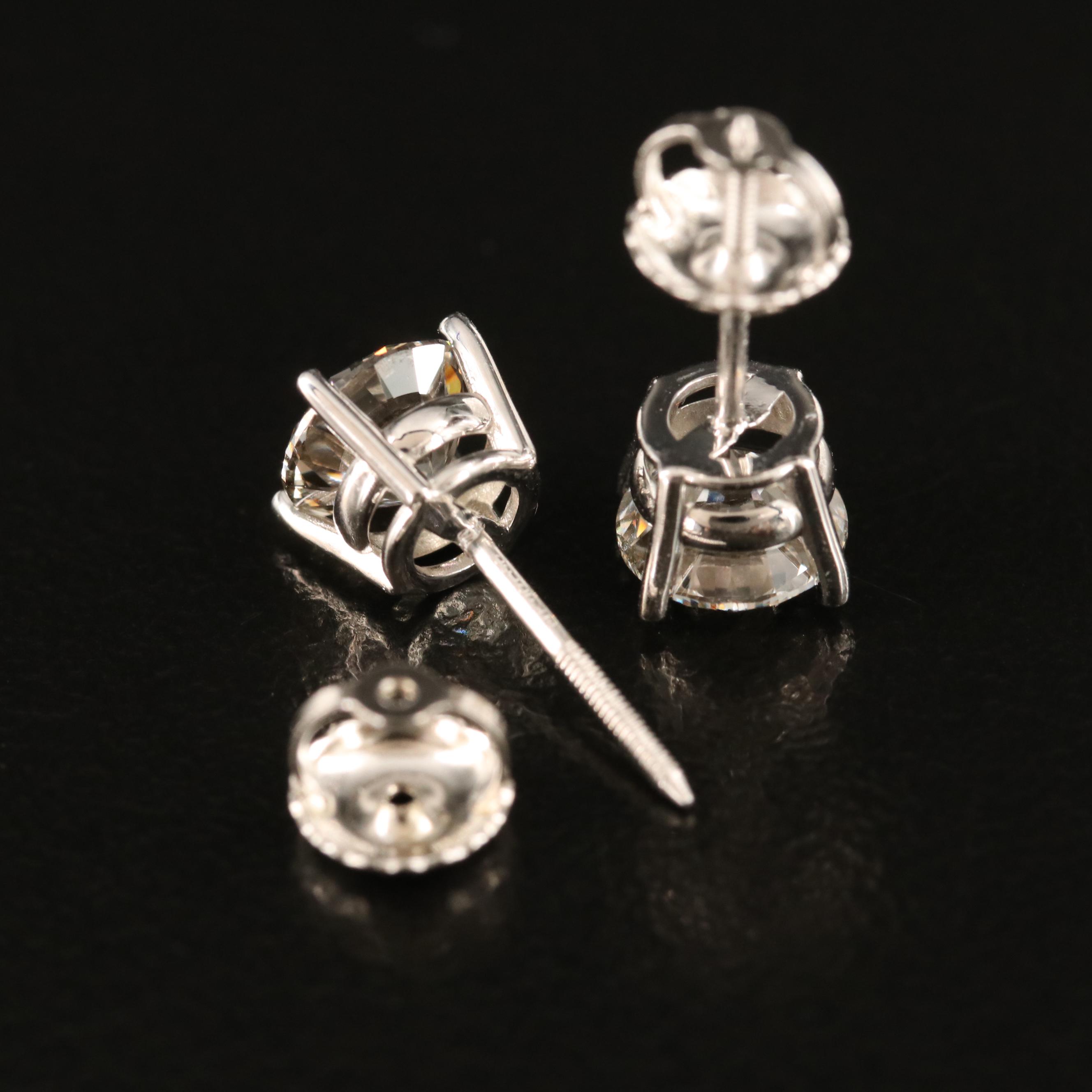 14K 1.41 CTW Lab Grown Diamond Stud Earrings