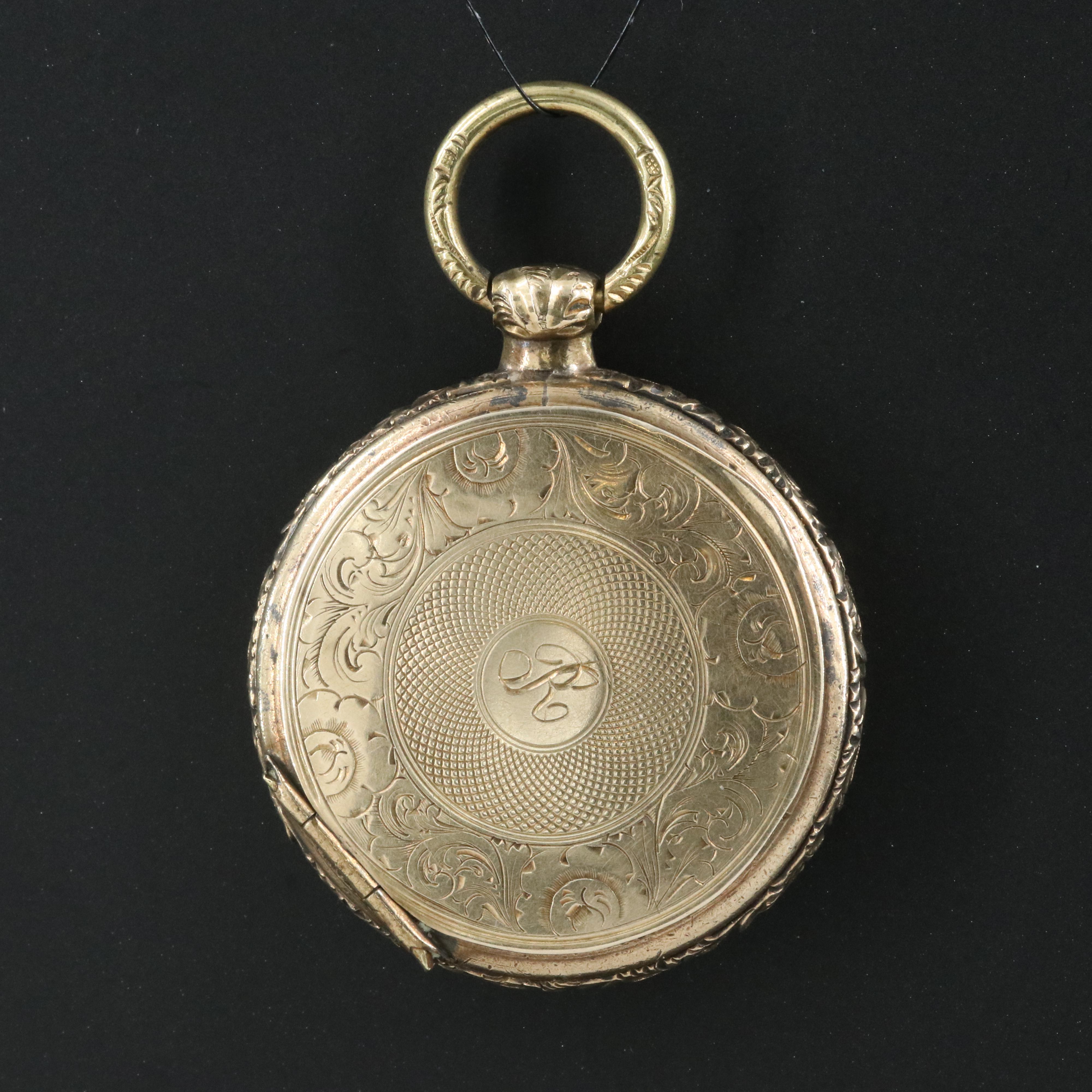 Antique Locket with Deguerreotypes