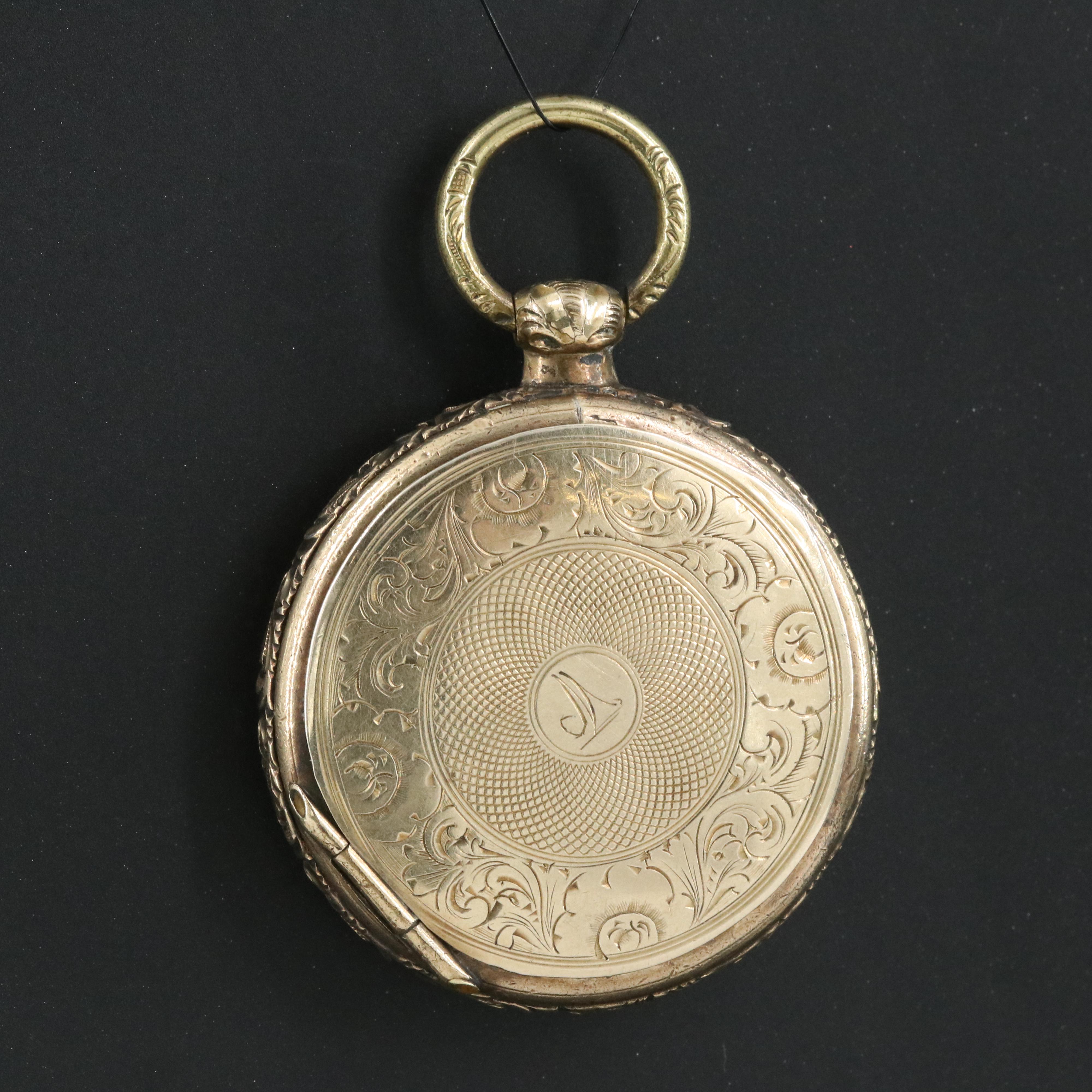 Antique Locket with Deguerreotypes