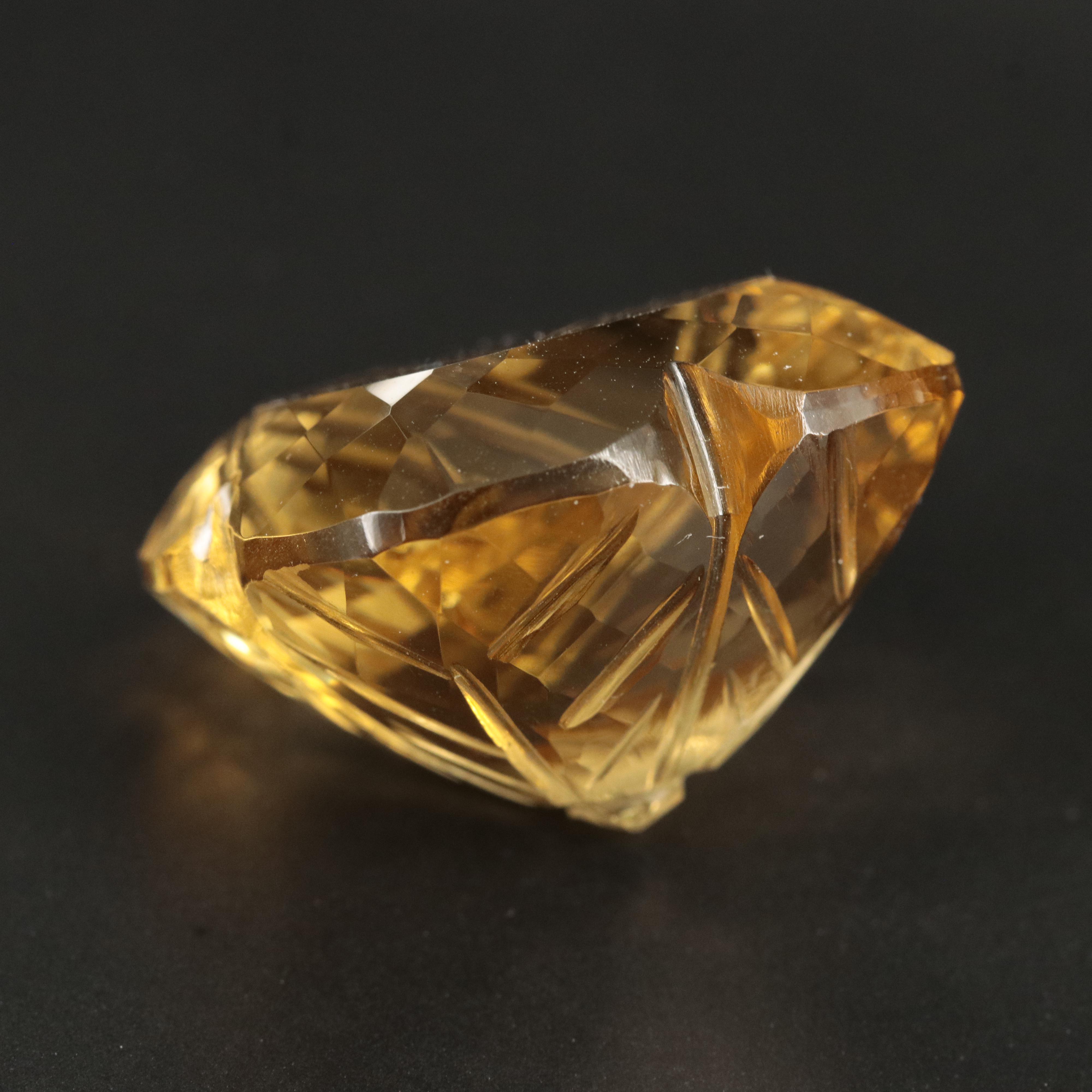 Loose 55.00 CT Citrine