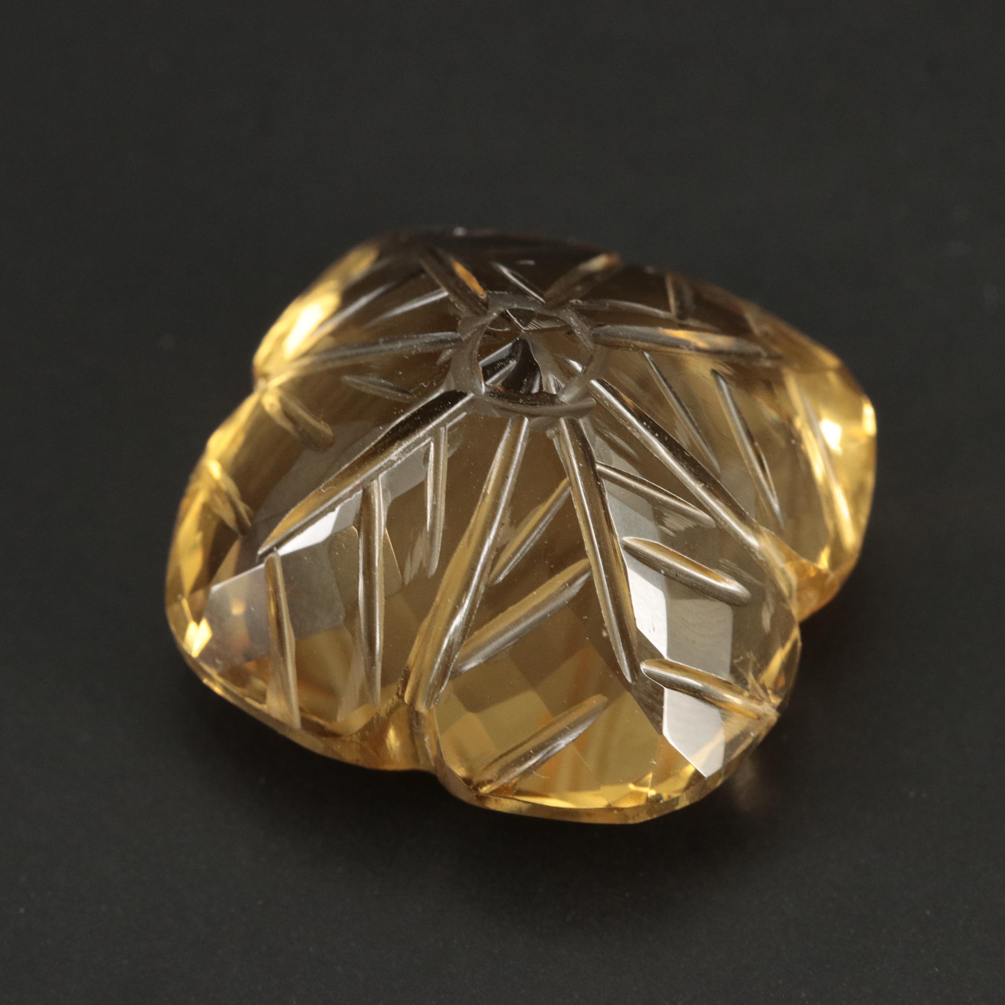 Loose 55.00 CT Citrine
