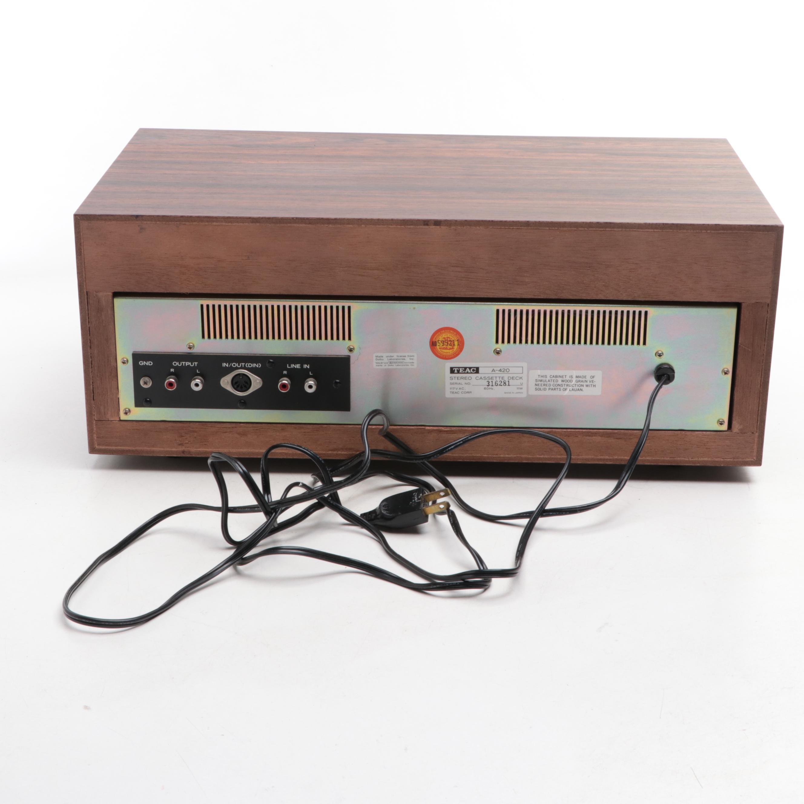 TEAC Stereo Cassette Deck With Dolby, Circa 1976