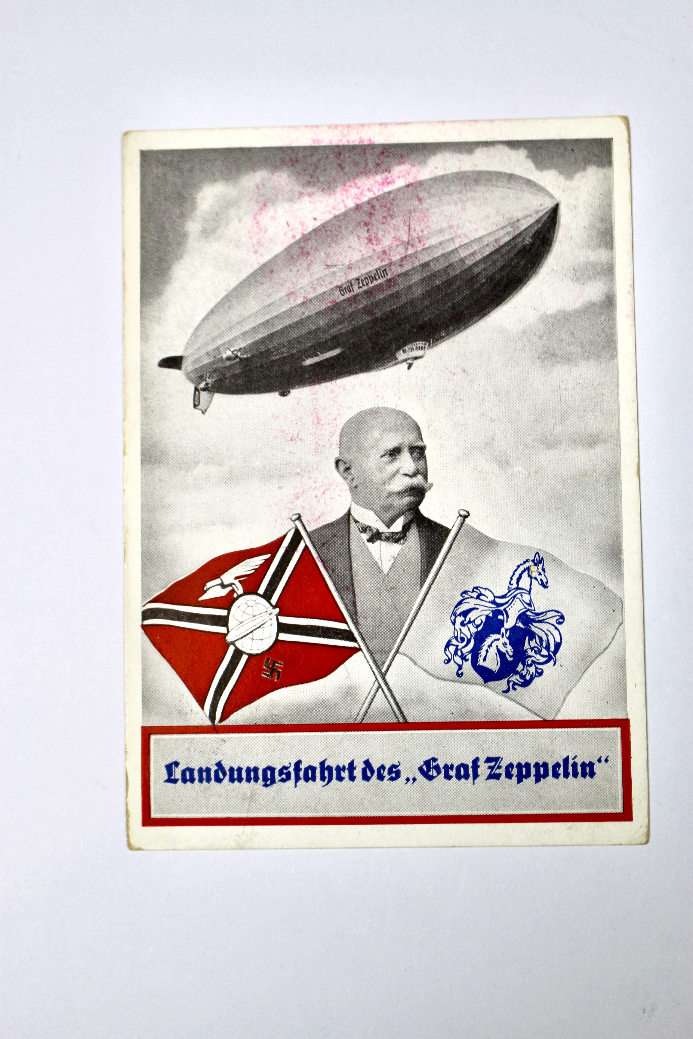 German Zeppelin Postcard, 1939