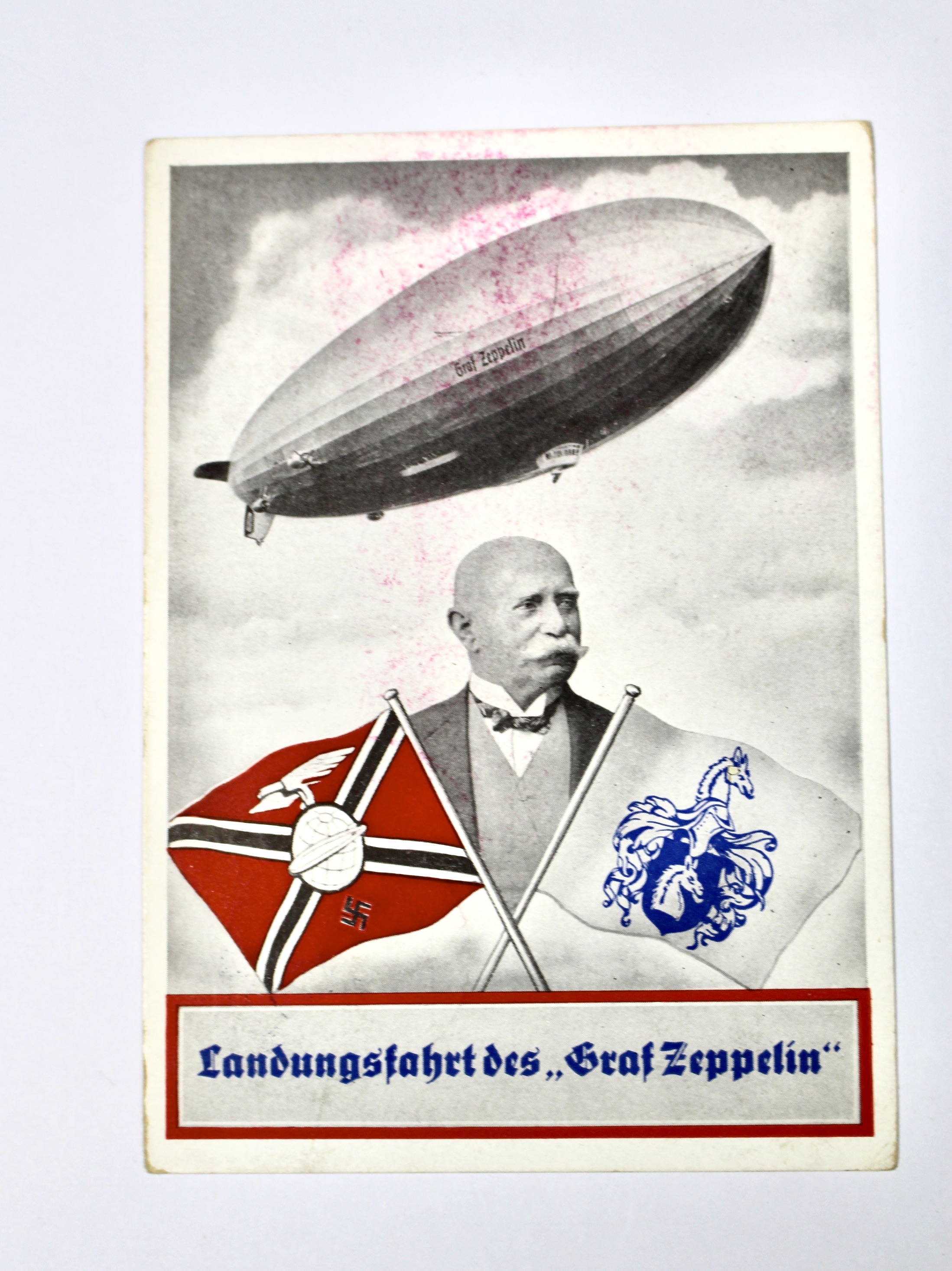 German Zeppelin Postcard, 1939