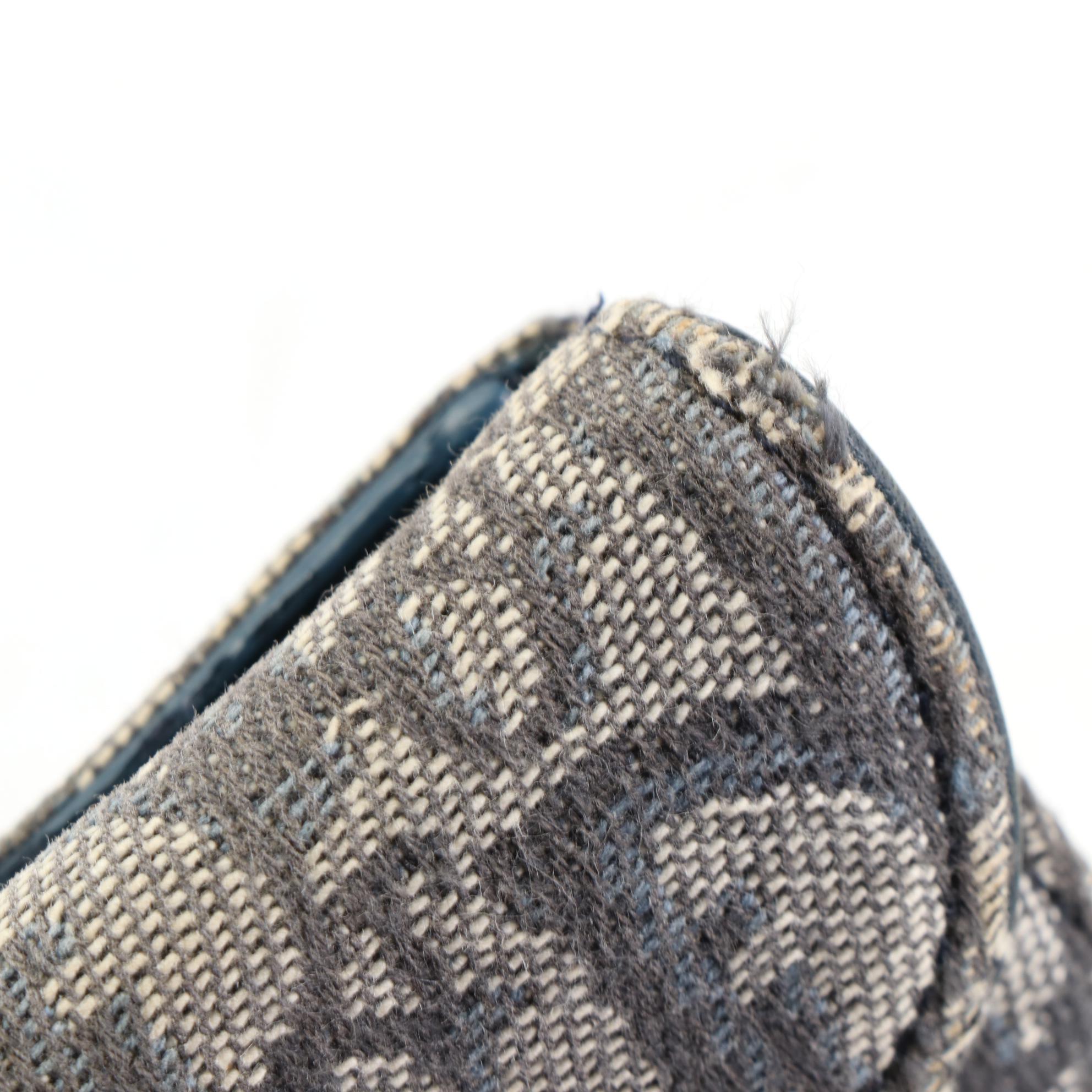 Christian Dior Compact Saddle Wallet in Dior Oblique Jacquard and Leather