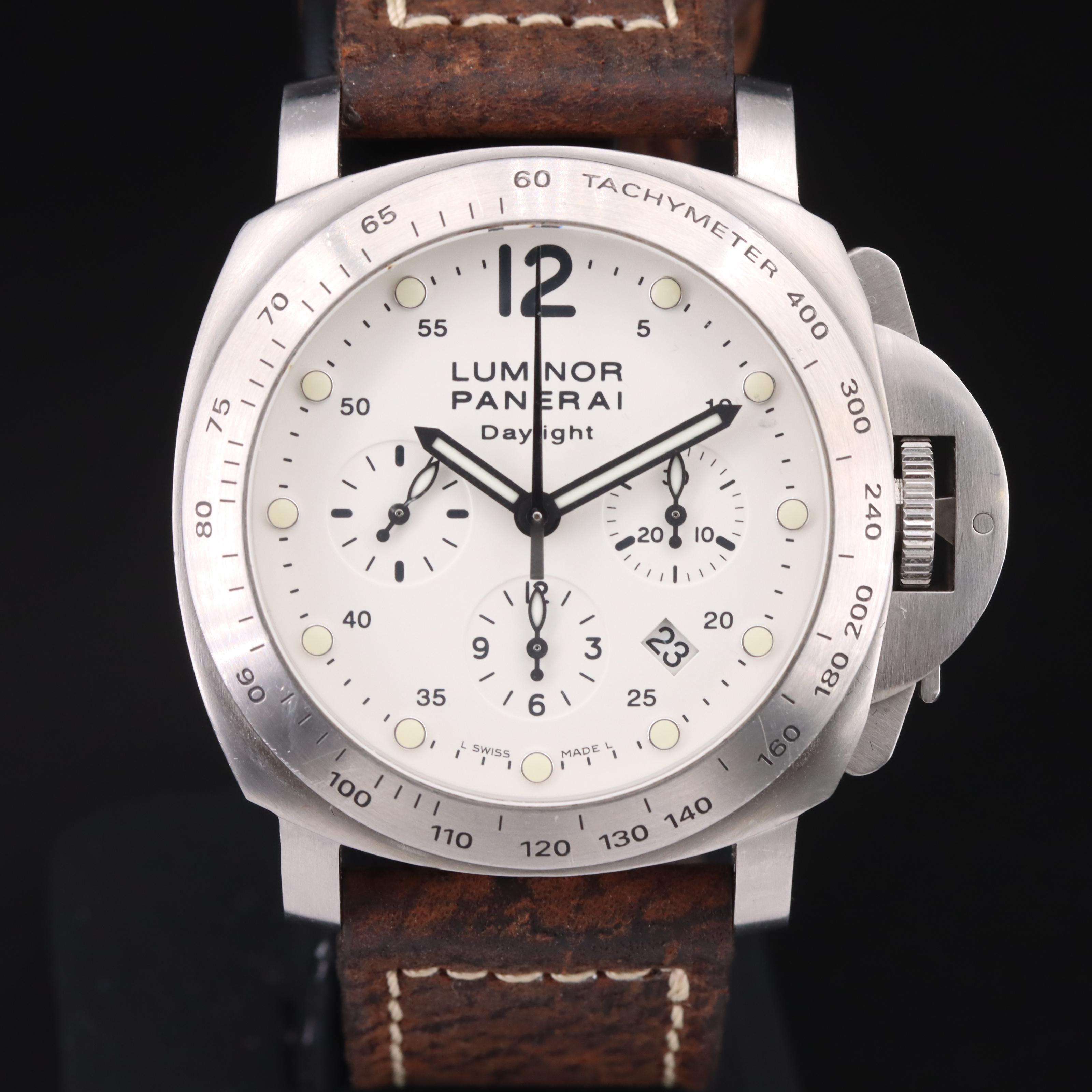 2007 Panerai Luminor Daylight Chronograph Watch