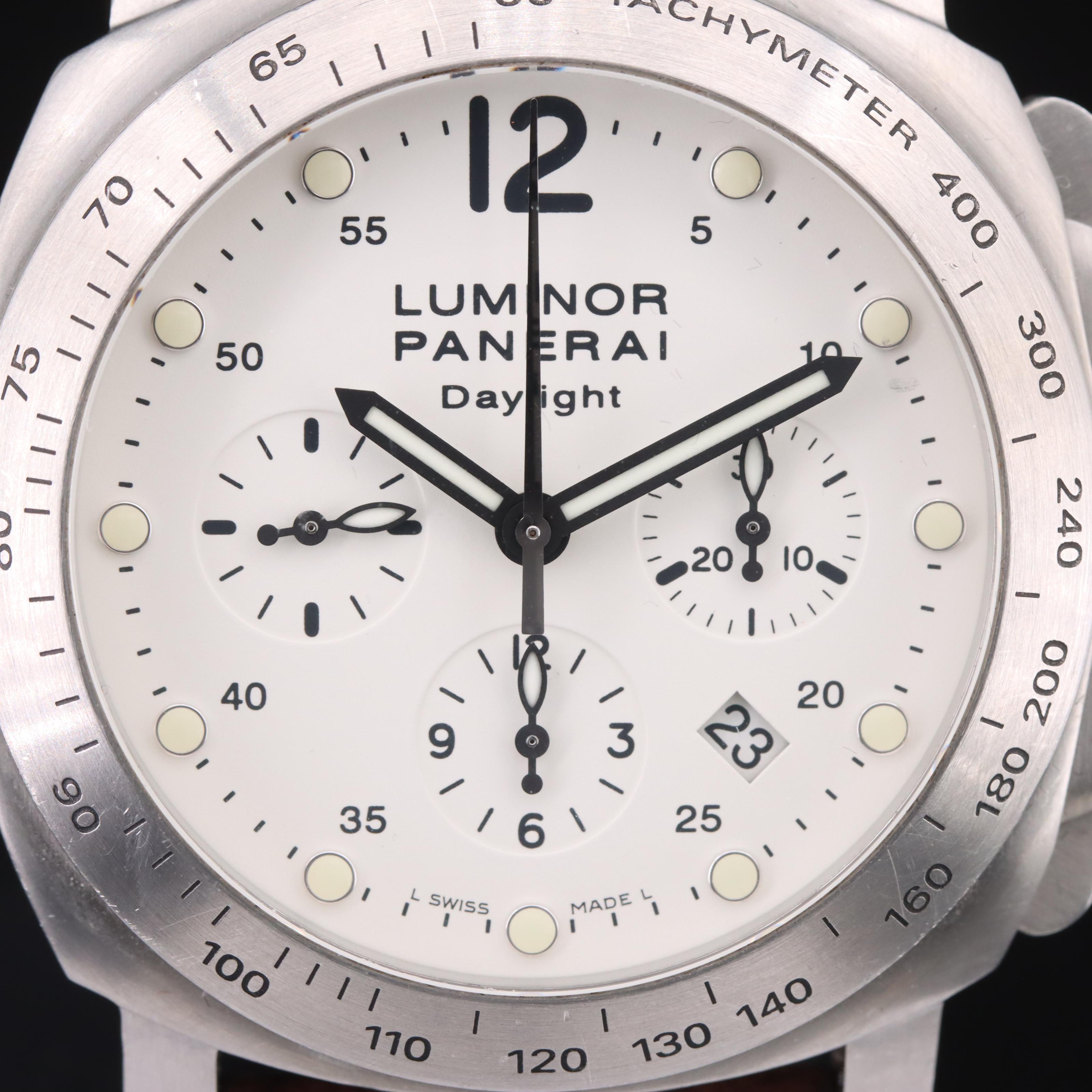2007 Panerai Luminor Daylight Chronograph Watch